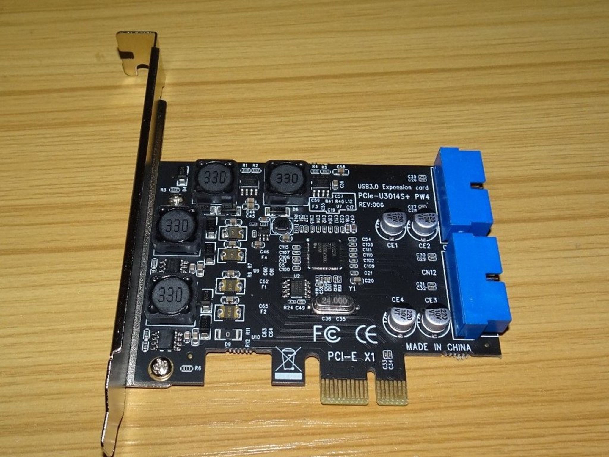 PCIE PCI Express to Dual 20 Pin USB 3.0 PCI-e X1 to 2 ports 19pin USB 3.0 Header