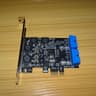 PCIE PCI Express to Dual 20 Pin USB 3.0 PCI-e X1 to 2 ports 19pin USB 3.0 Header