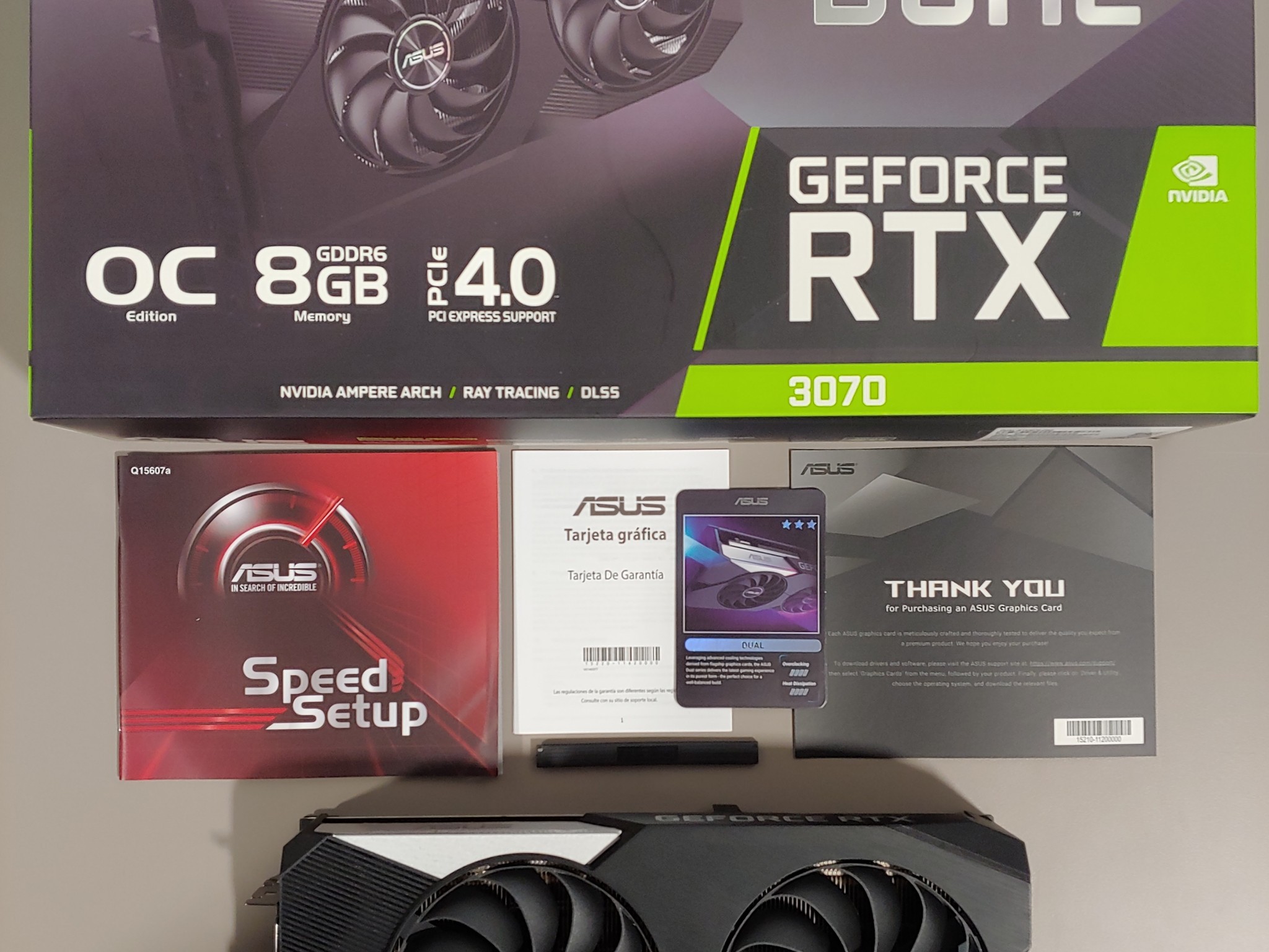 ASUS Dual GeForce RTX 3070 OC Edition 8GB GDDR6