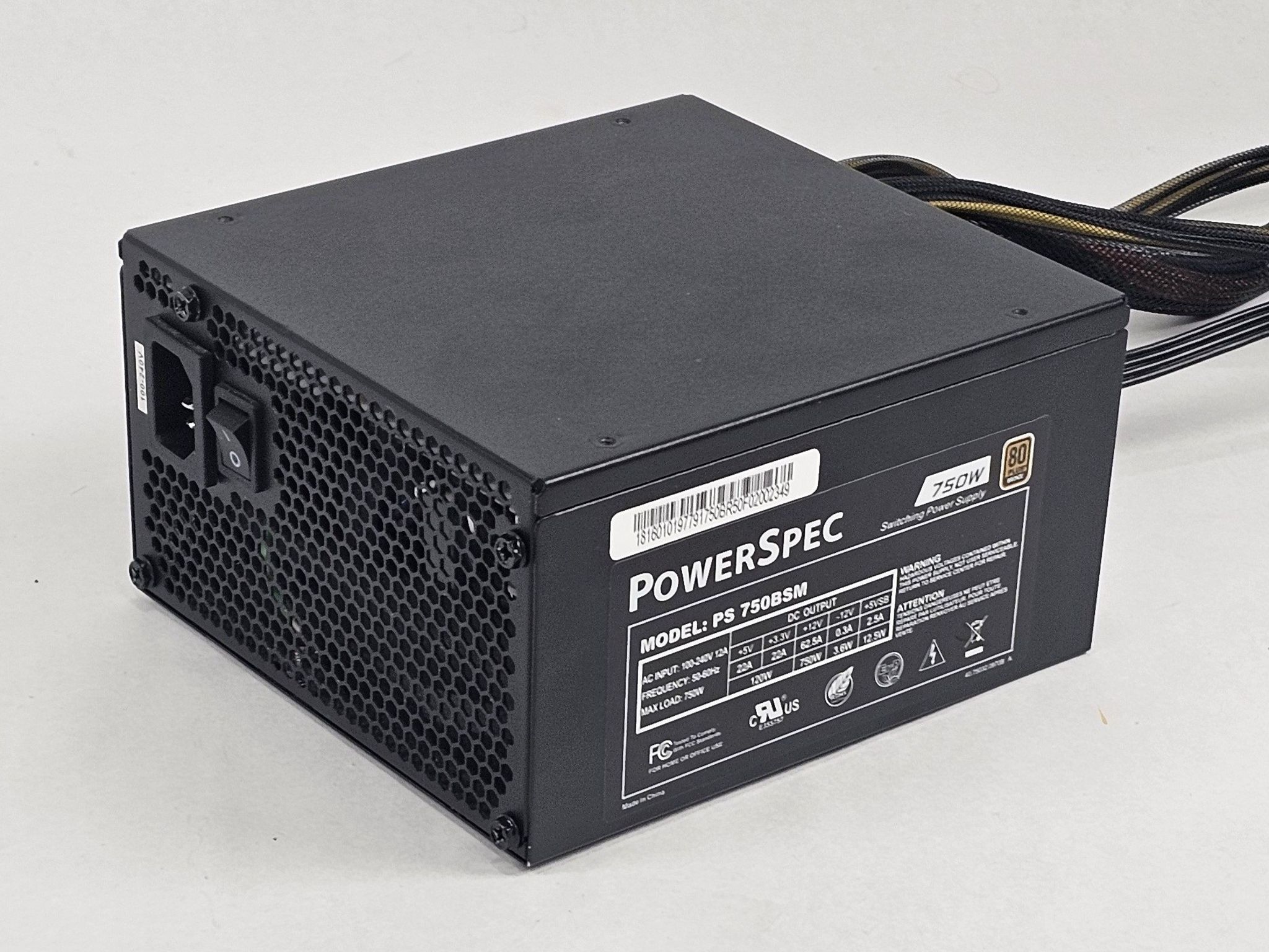 750 Watt PSU PowerSpec PS 750BSM Power Supply