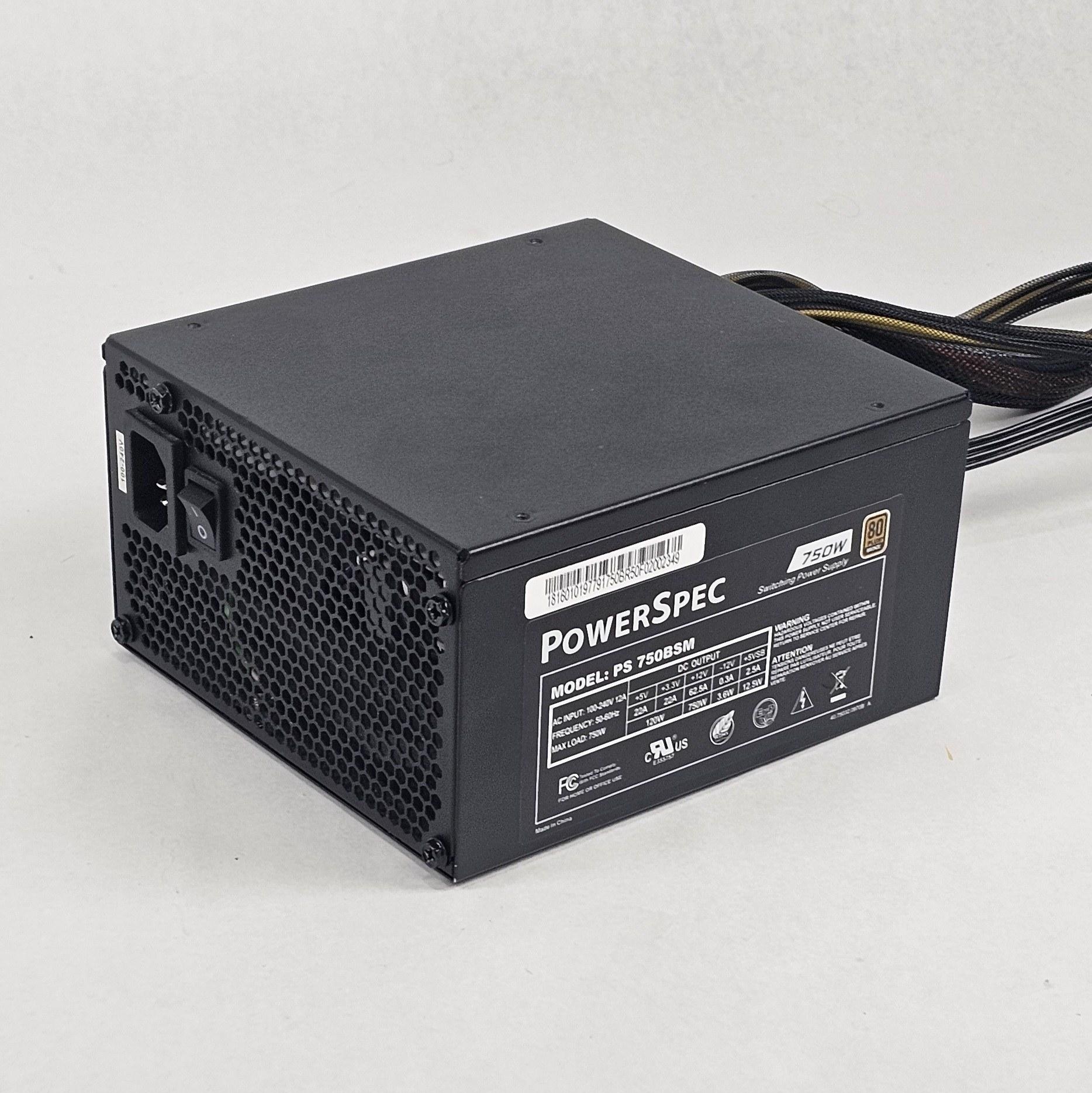 750 Watt PSU PowerSpec PS 750BSM Power Supply