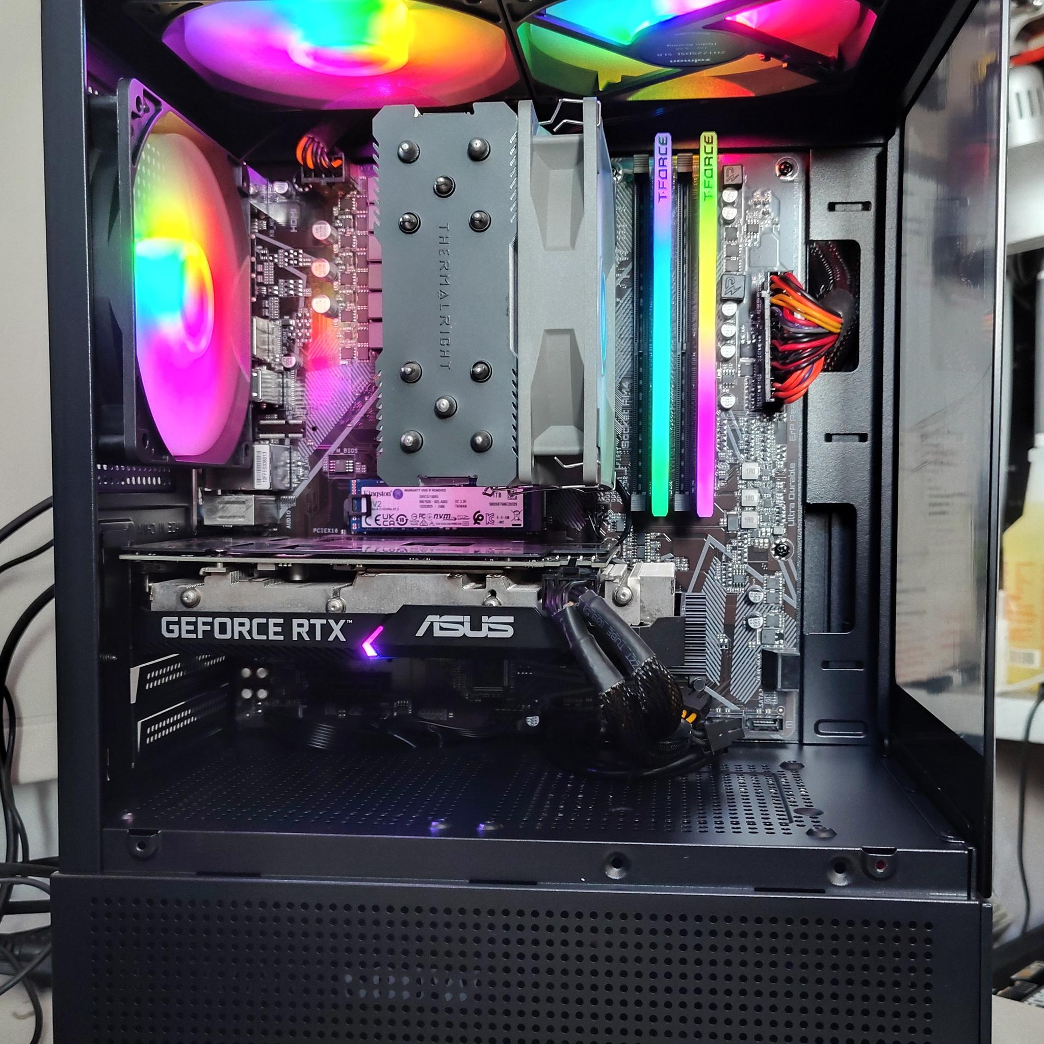 RTX 3050 8GB | Ryzen 5500 | 16G RAM | 1TB NVME | Practically New Custom Mini ATX PC