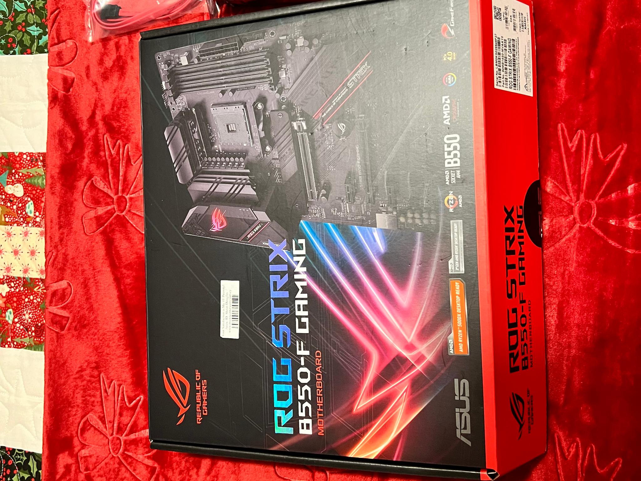 Used ASUS ROG STRIX B550-F AM4 motherboard
