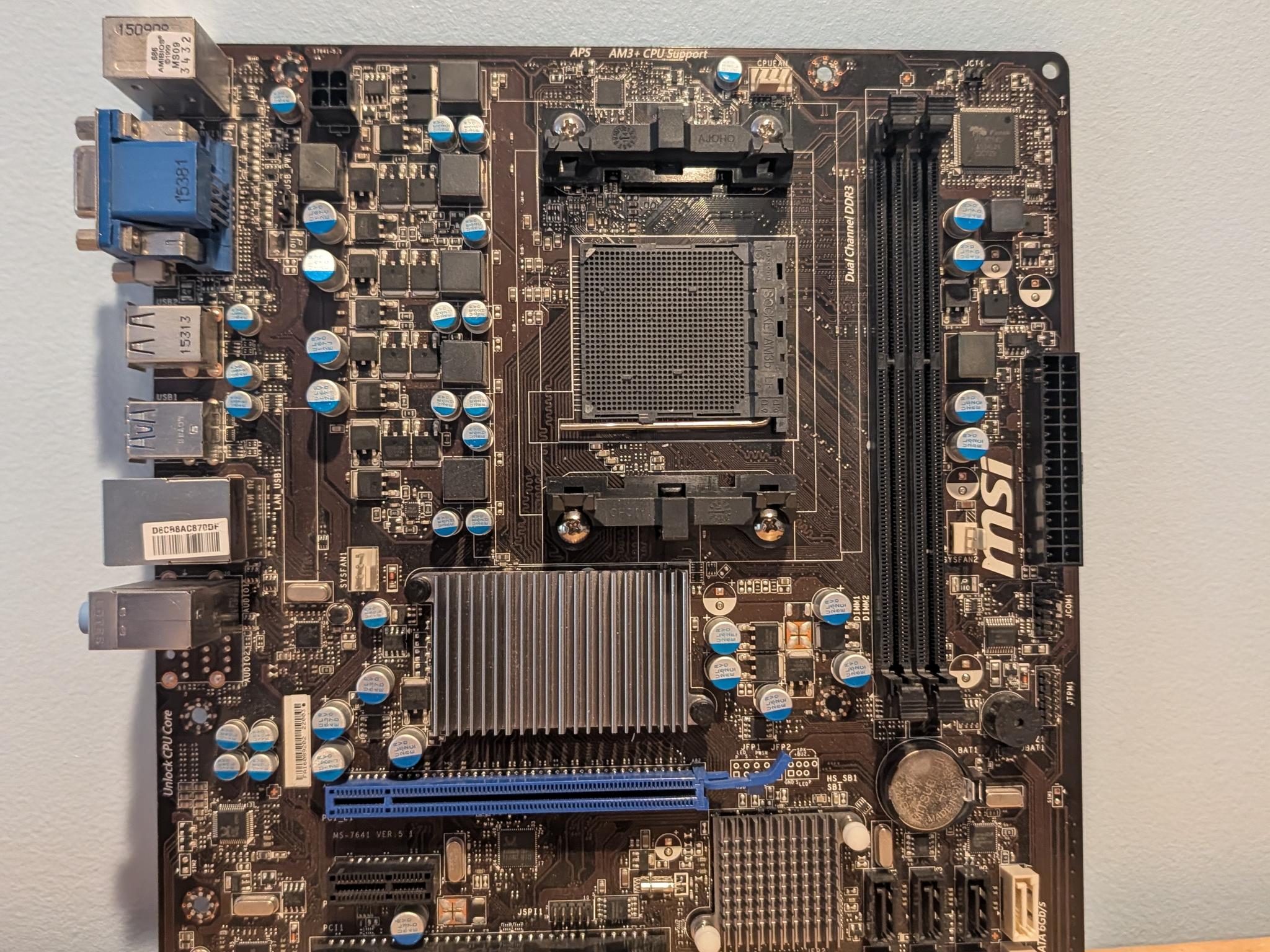 MSI AM3+ Motherboard Working Read
