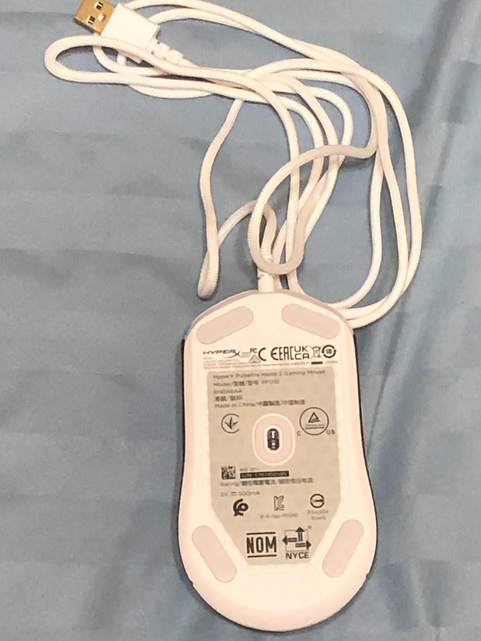 Used HyperX Pulsefire Haste 2 Wired White Mouse