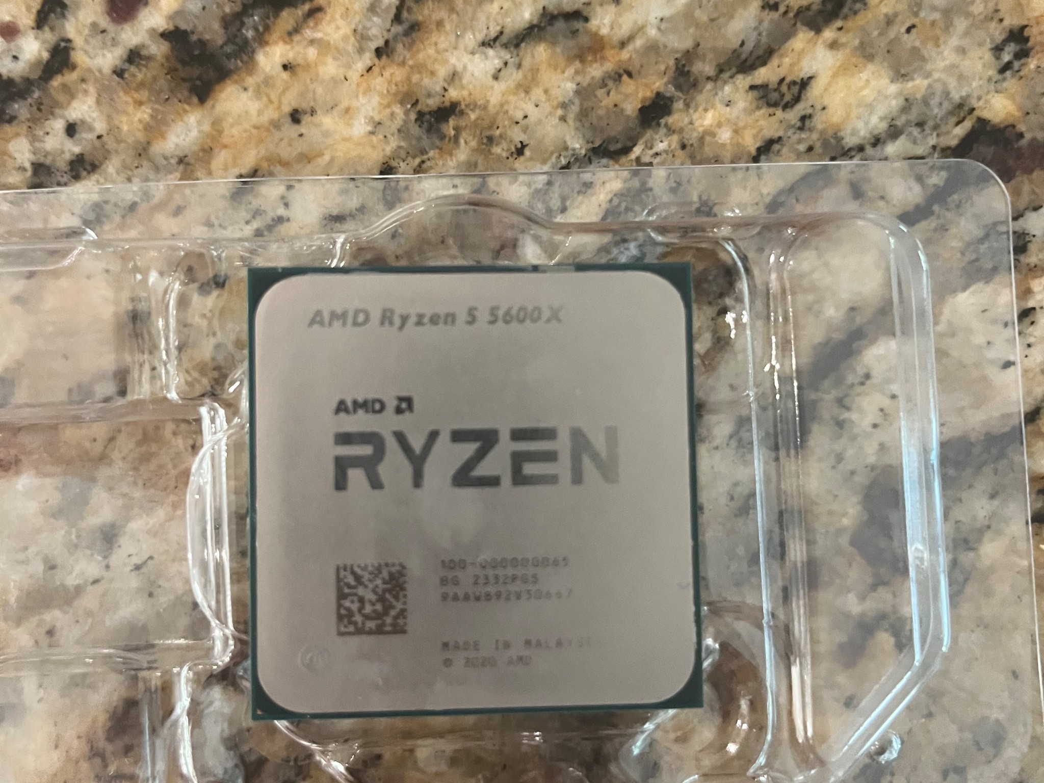 Ryzen 5 5600x with cooler and box