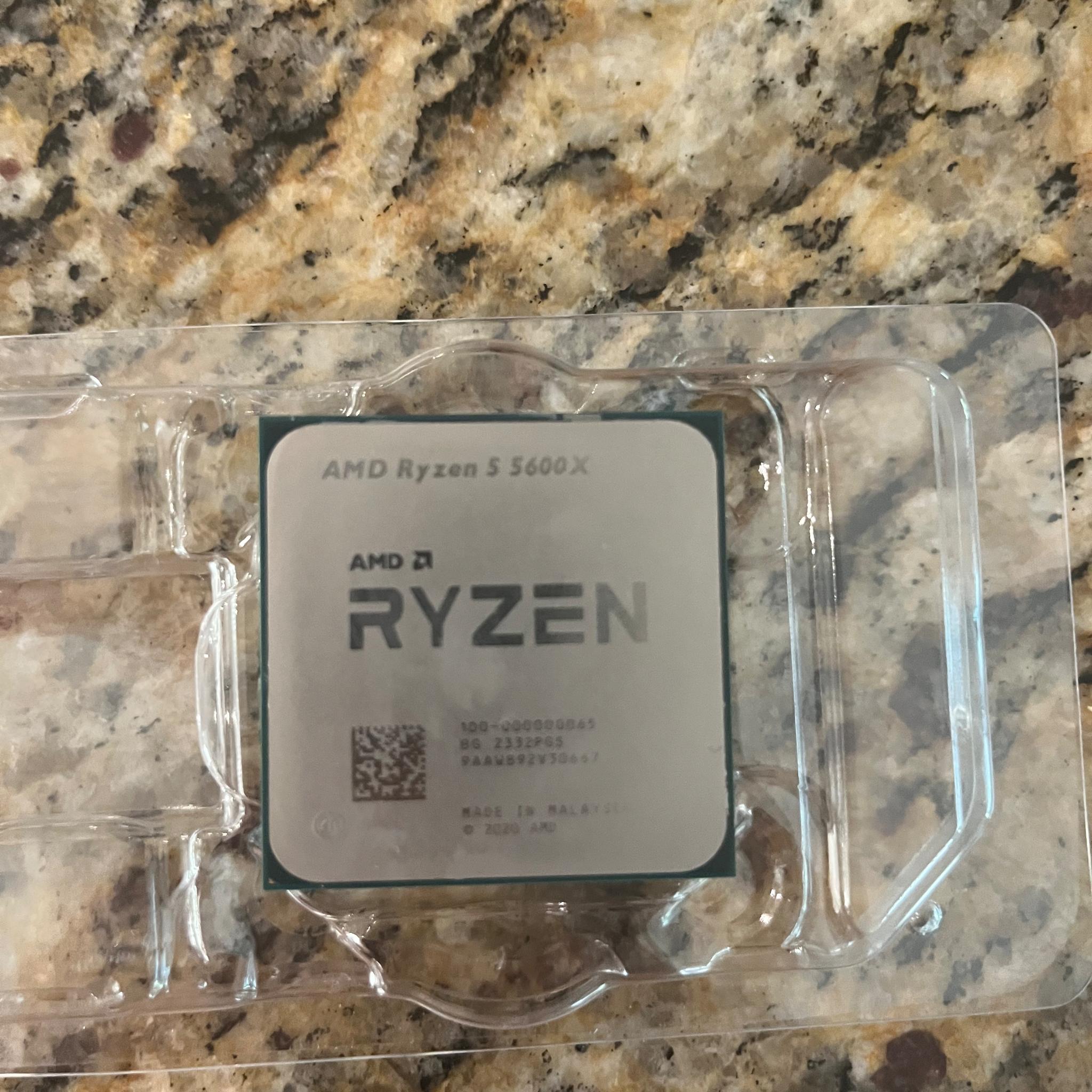 Ryzen 5 5600x with cooler and box