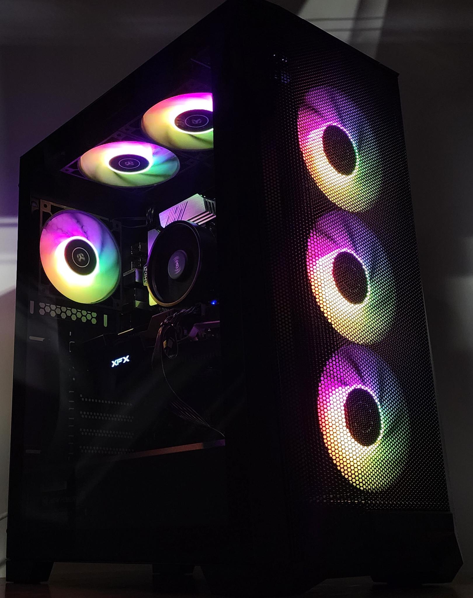 Gaming PC Ryzen 5 3600 32GB RAM 512GB SSD RX 5700 XT 8GB Windows 11 Computer