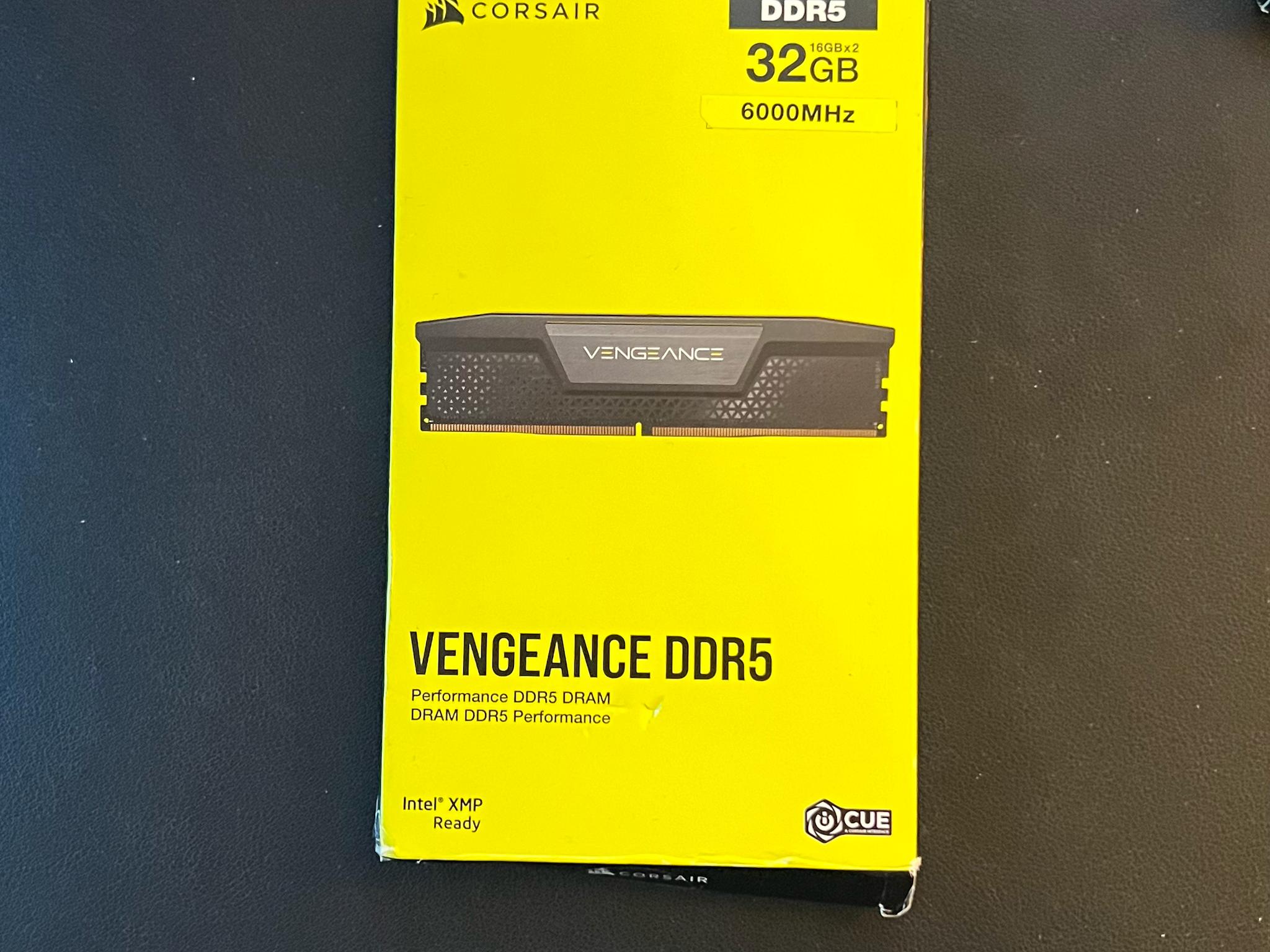CORSAIR Vengeance 32GB (2 x 16GB) 6000 CL36 DDR5 Desktop RAM | Brand New