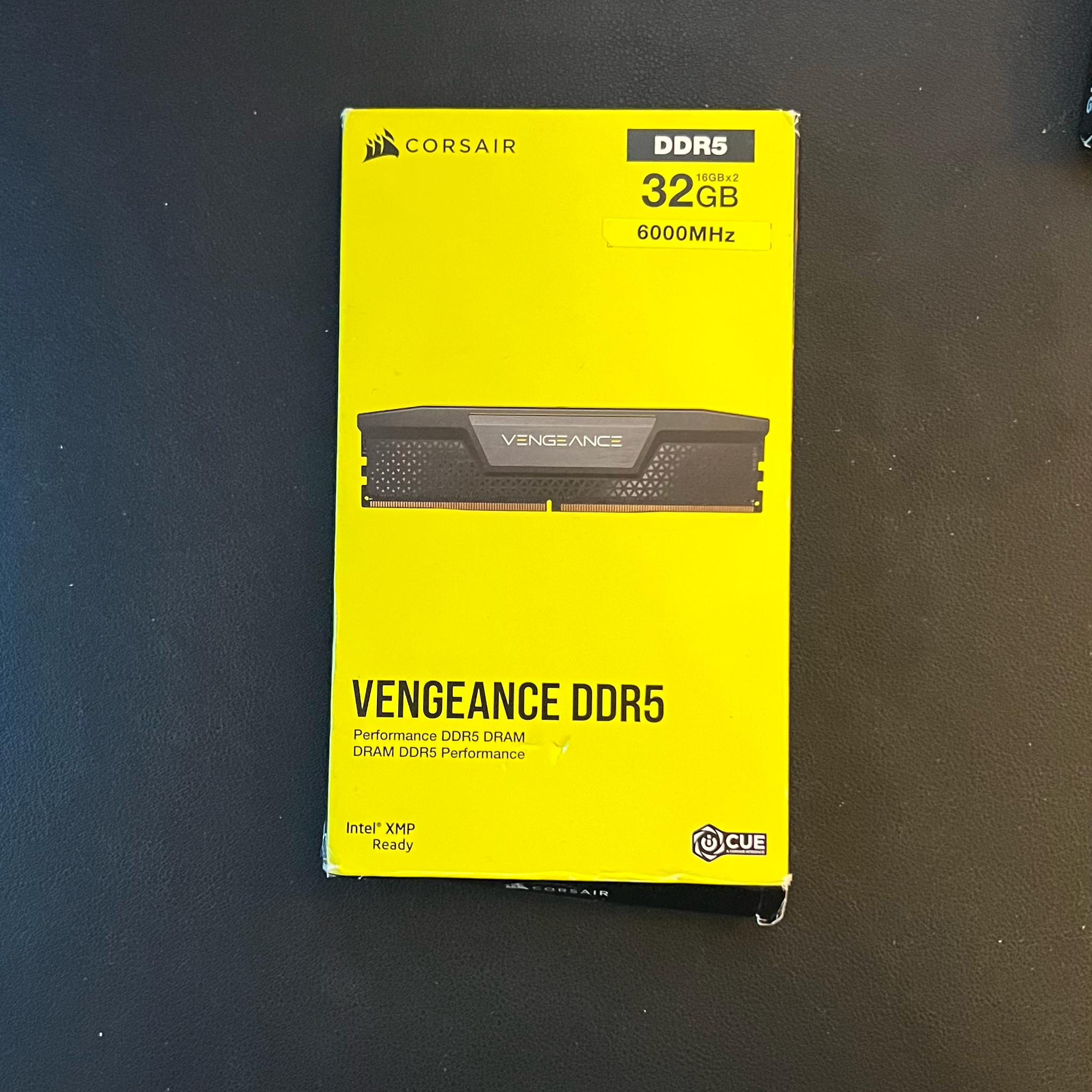 CORSAIR Vengeance 32GB (2 x 16GB) 6000 CL36 DDR5 Desktop RAM | Brand New