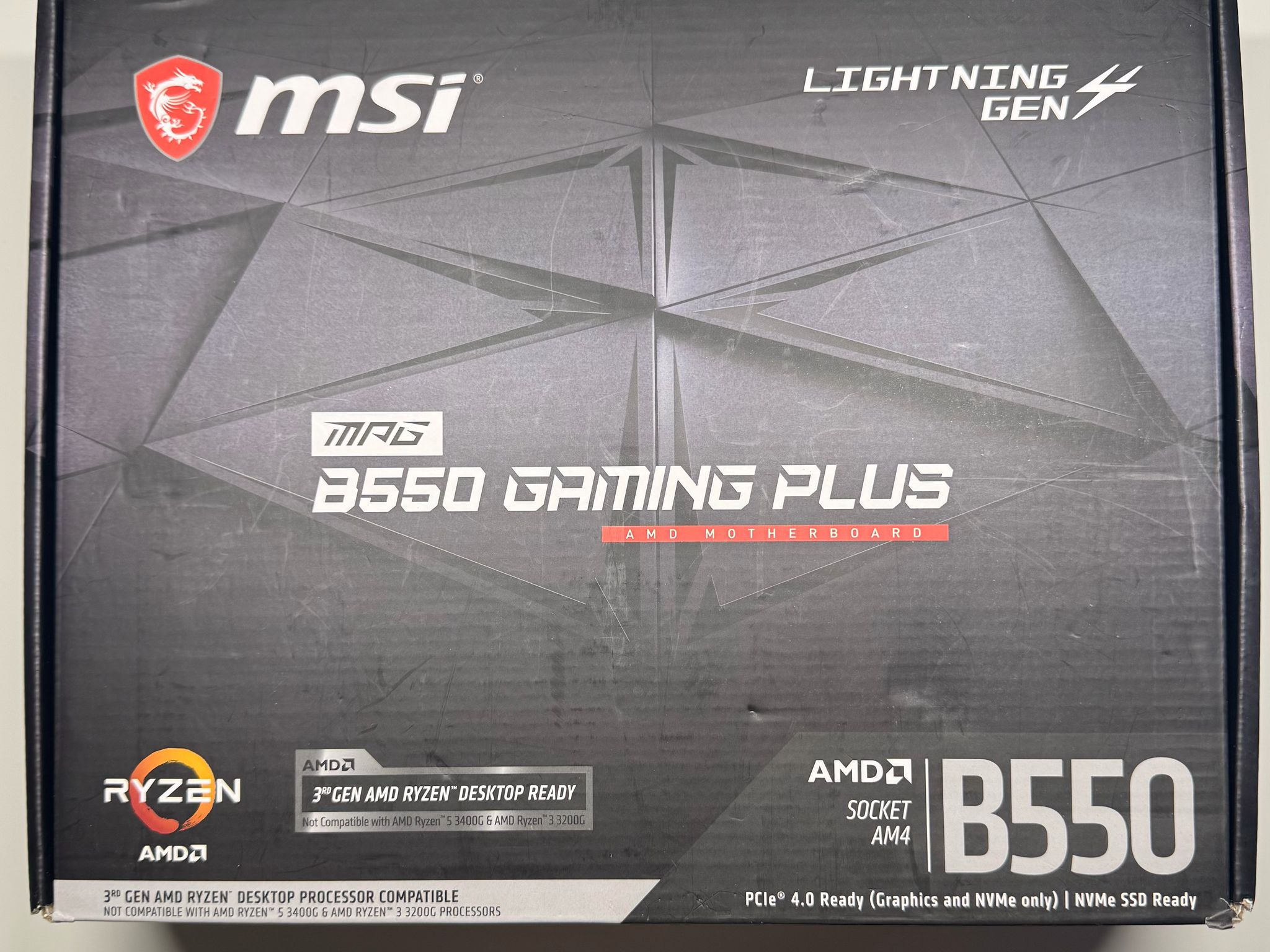 MSI MPG Gaming B550 Gaming Plus ATX AM4 Motherboard (Original Box Included)
