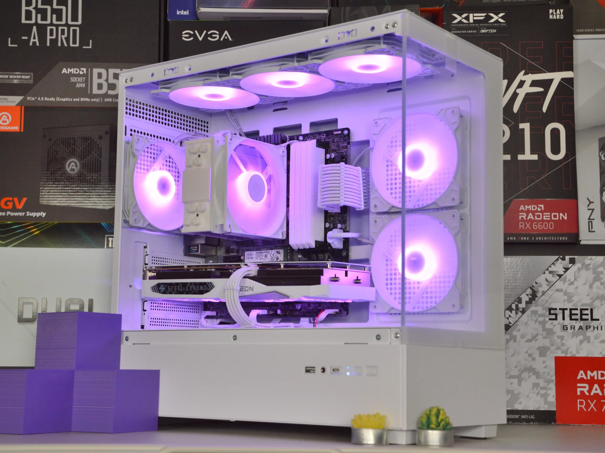 🧊🧊| RX 7600 8GB | RYZEN 5 5600 | 32GB DDR4 RAM | 1TB NVME SSD | Steel Legend |