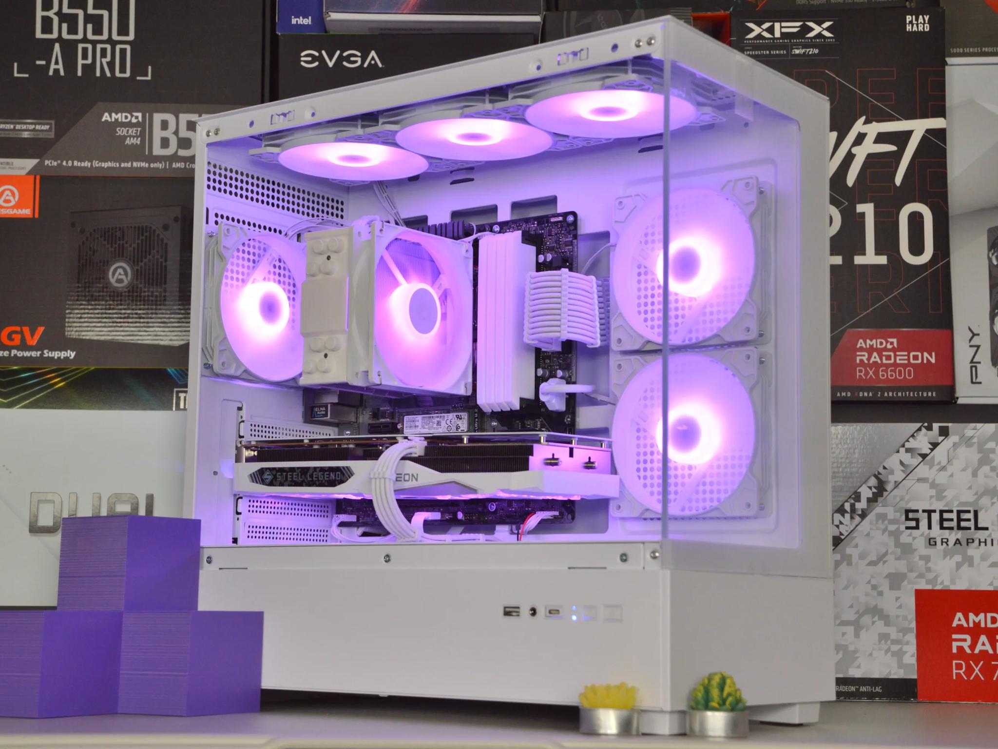 🧊🧊| RX 7600 8GB | RYZEN 5 5600 | 32GB DDR4 RAM | 1TB NVME SSD | Steel Legend |