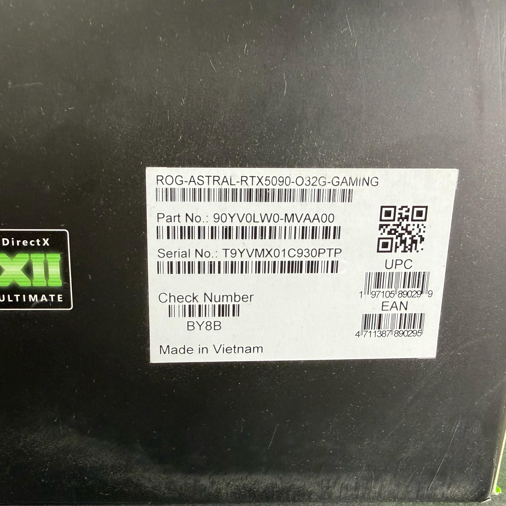 ASUS ROG Astral GeForce RTX 5090 32GB GDDR7 OC Edition