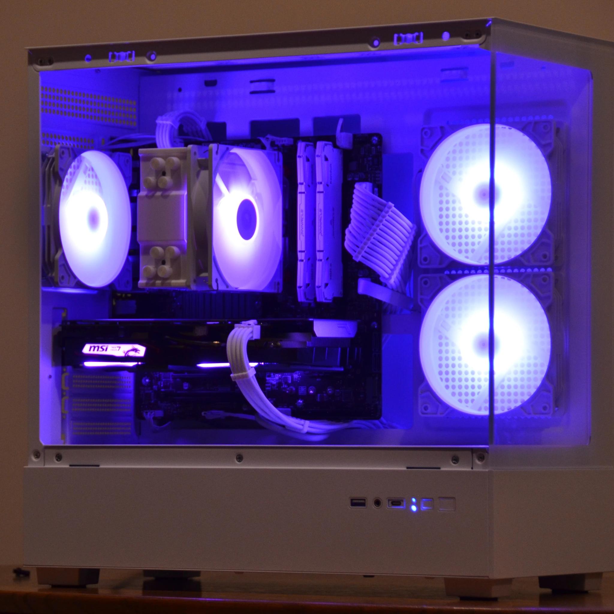 SNOWSTORM | RYZEN 5 3600 + GTX 1660 | WIFI + BT | FISH TANK