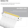EZDIY-FAB Gen4 PCIe Flex cable | 20cm white