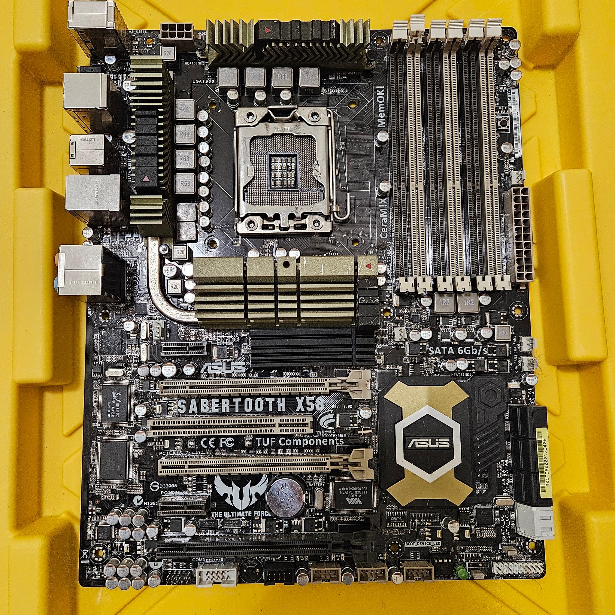 ASUS Sabertooth X58 TUF Motherboard PC AS -IS Untest Parts or Repair LGA1366