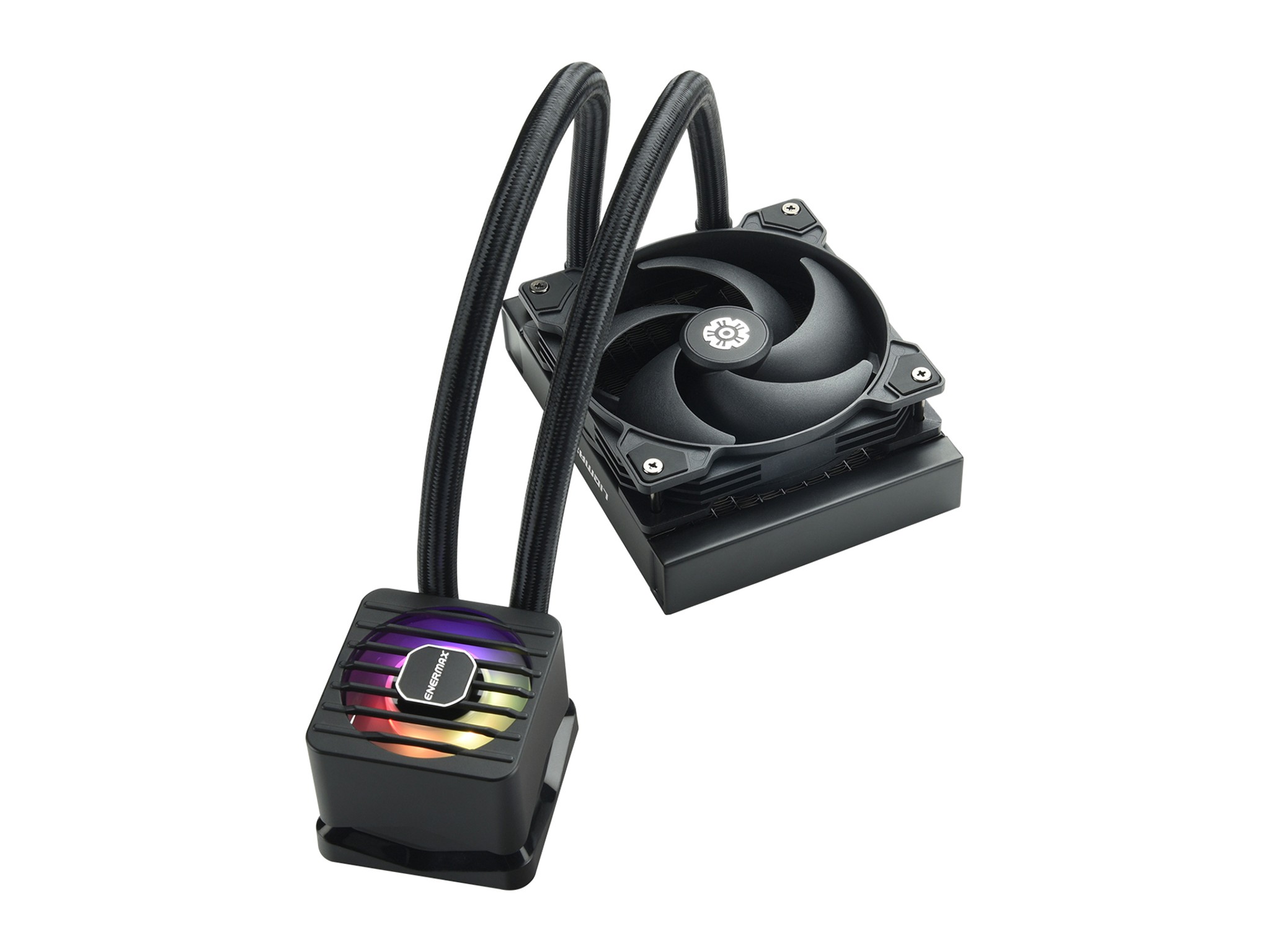 ENERMAX LIQMAXFLO SR 120 ARGB AIO CPU Liquid Cooler - 60mm VRM Fan up to 3000 RPM - 300W TDP