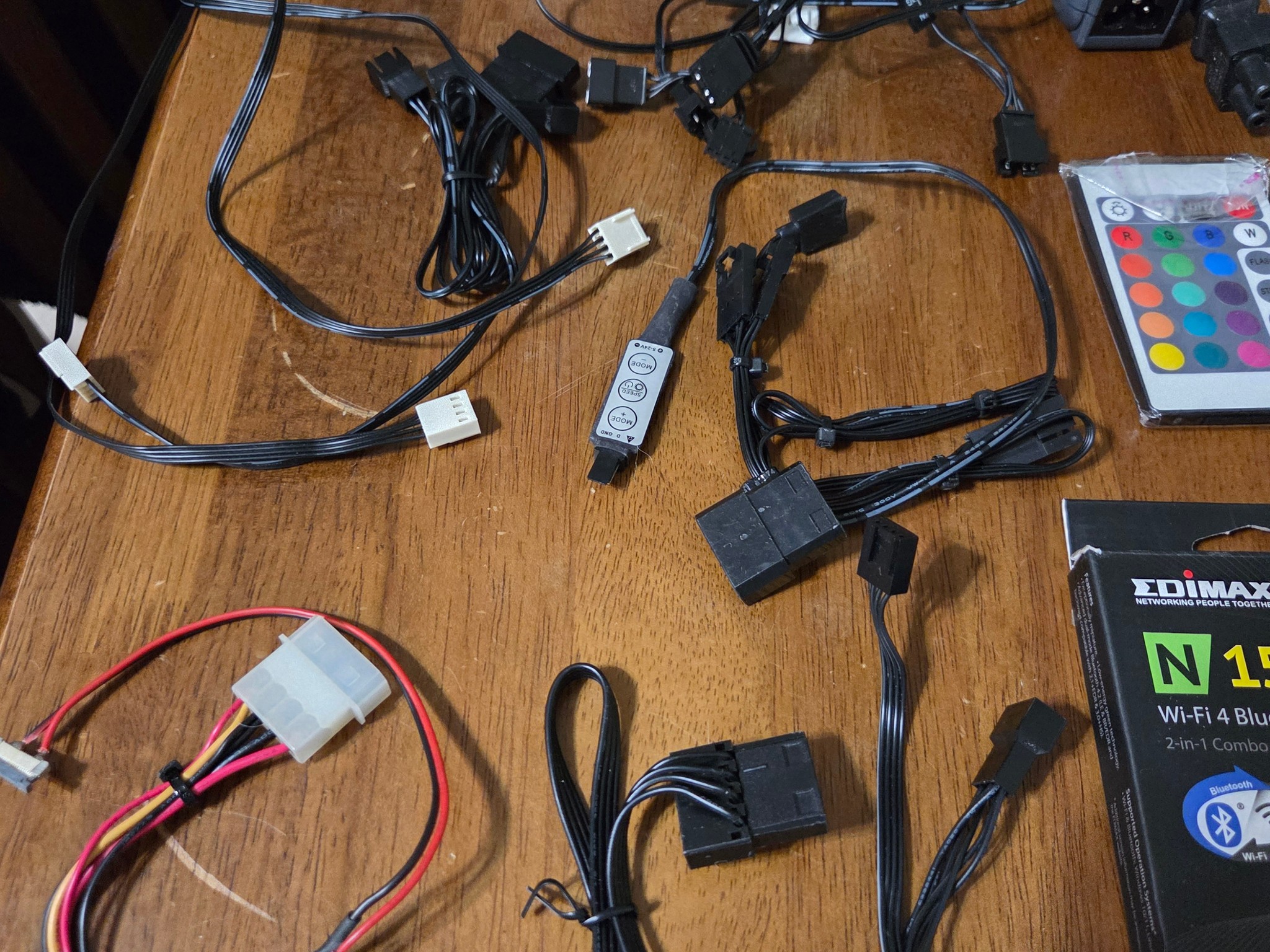 Assorted Computer Cables and Components Package Deal