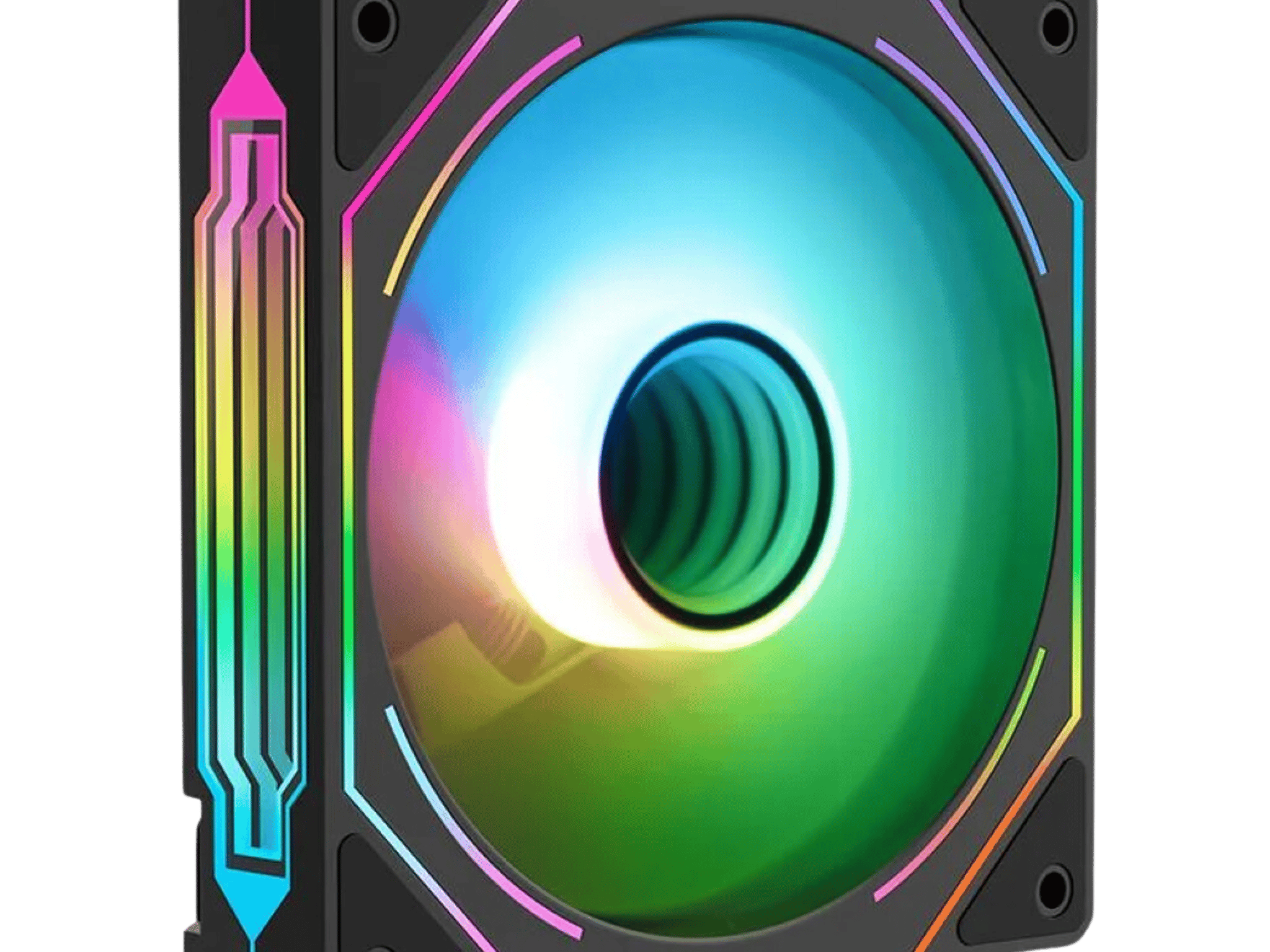 PACK OF 3 SEGOTEP 🪞HB12🪞 | BLACK CASE FAN | 120MM | PWM | ARGB | INFINITE MIRROR REFLECTION