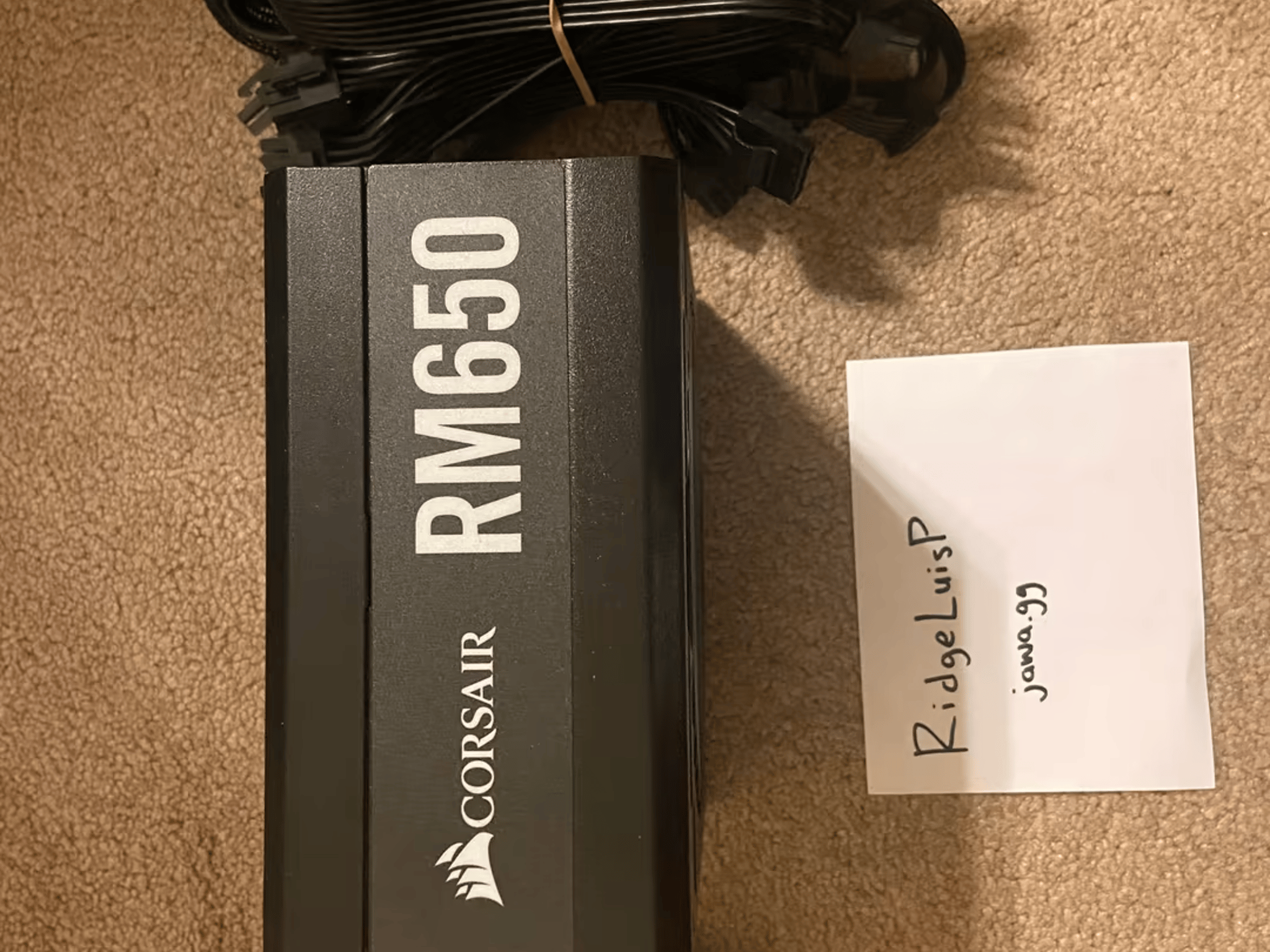 BNOB Corsair RM650 Gold 80+ atx power supply