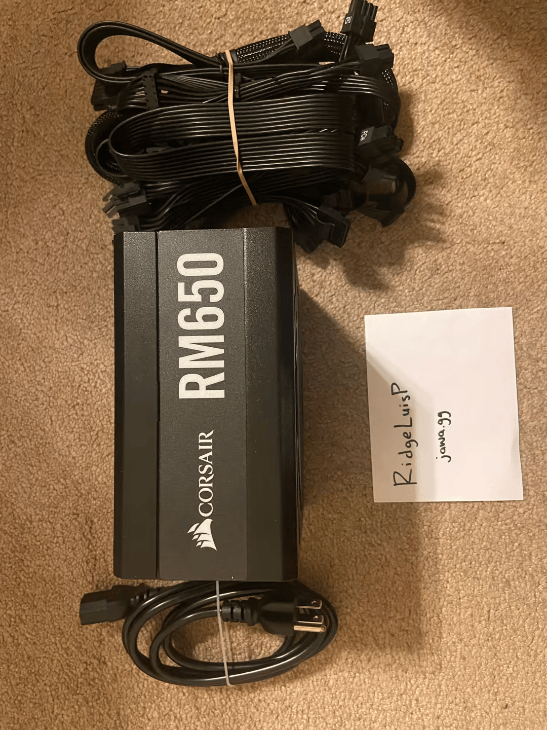 BNOB Corsair RM650 Gold 80+ atx power supply