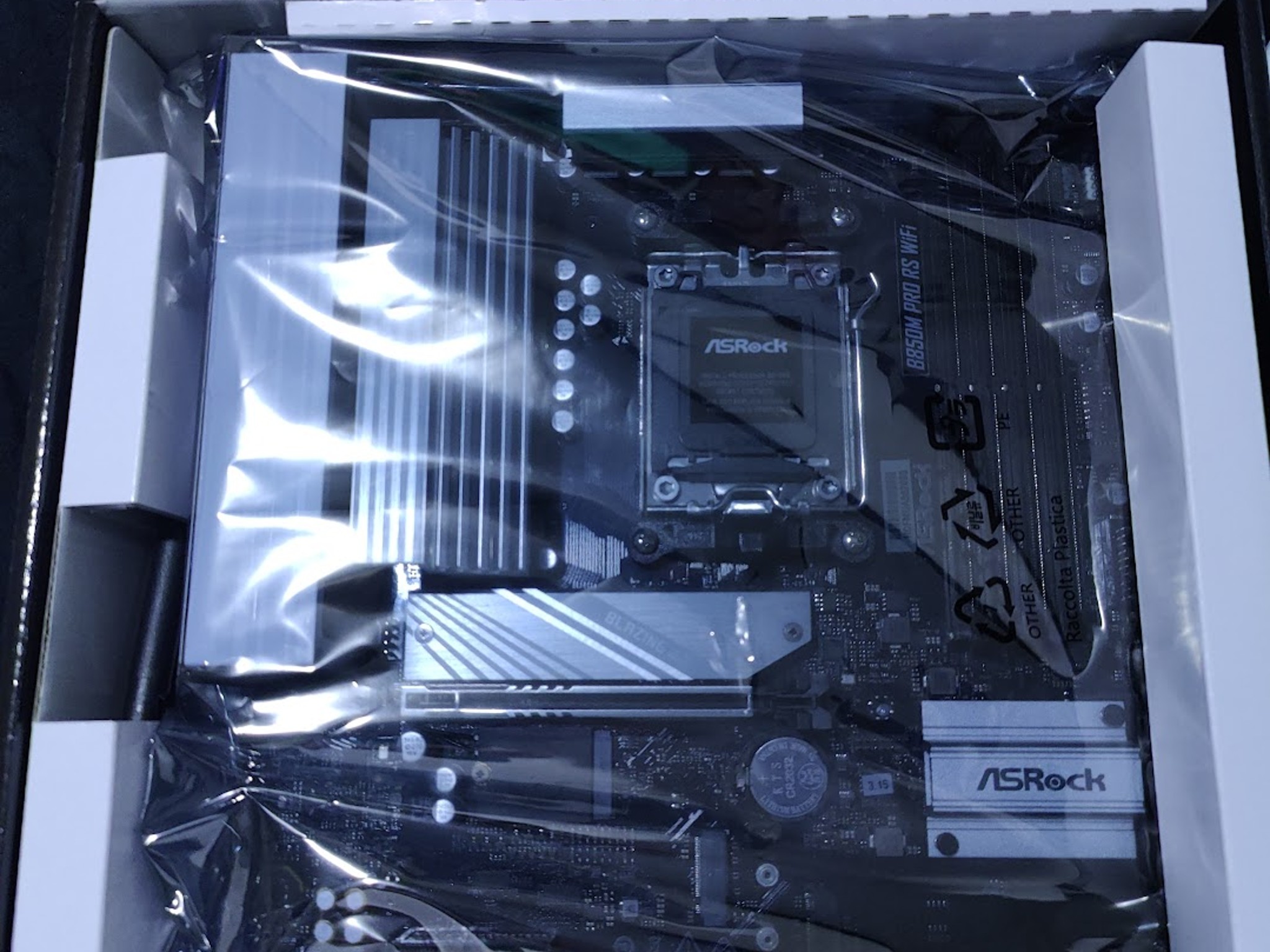 AsRock B850M Pro RS WIFI, Used (Like New)