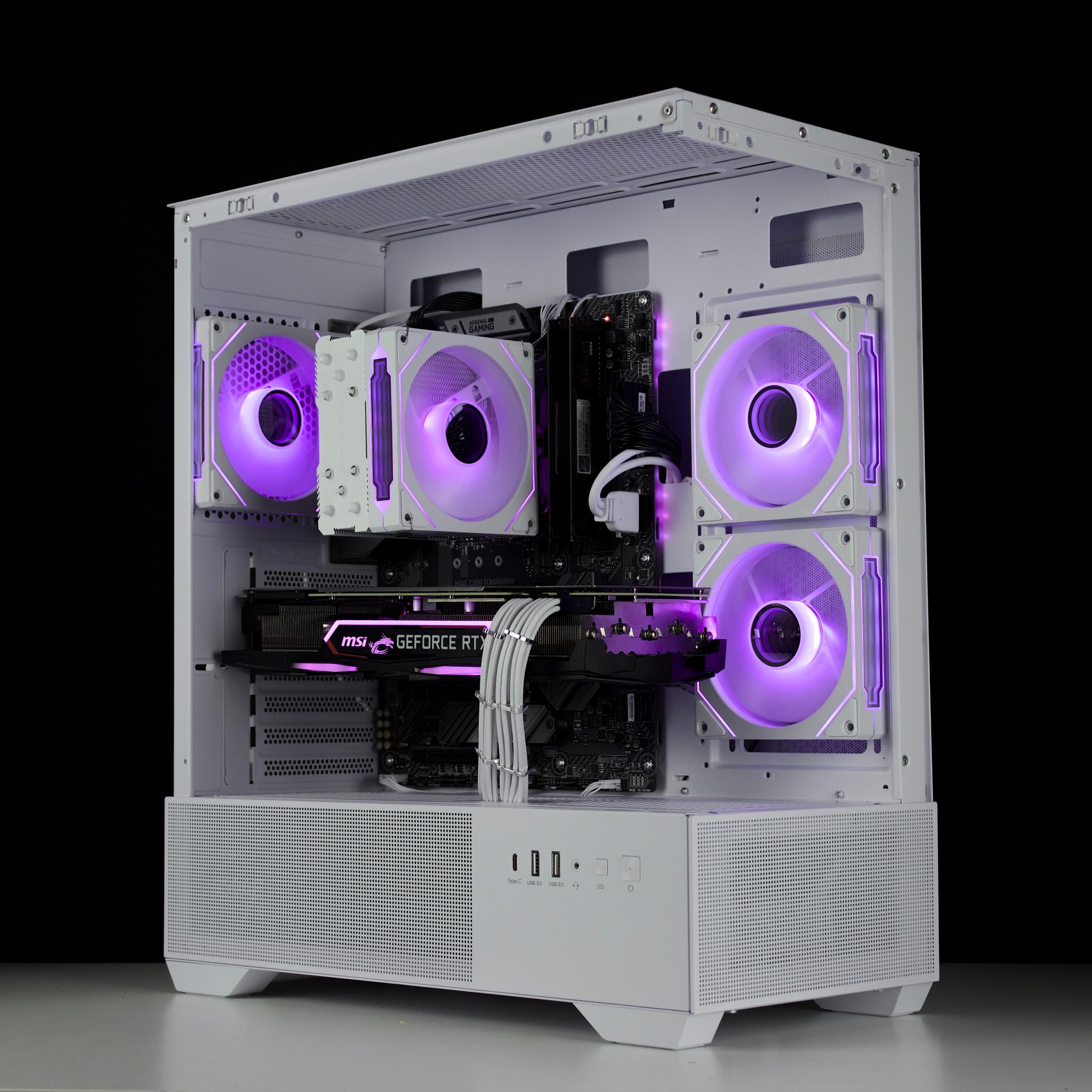 🧊❄️🧊 White Gaming PC – RTX 2080 8G, i7 9700K, 16GB RAM, 960GB SSD - WiFi, BlueTooth 🧊❄️🧊