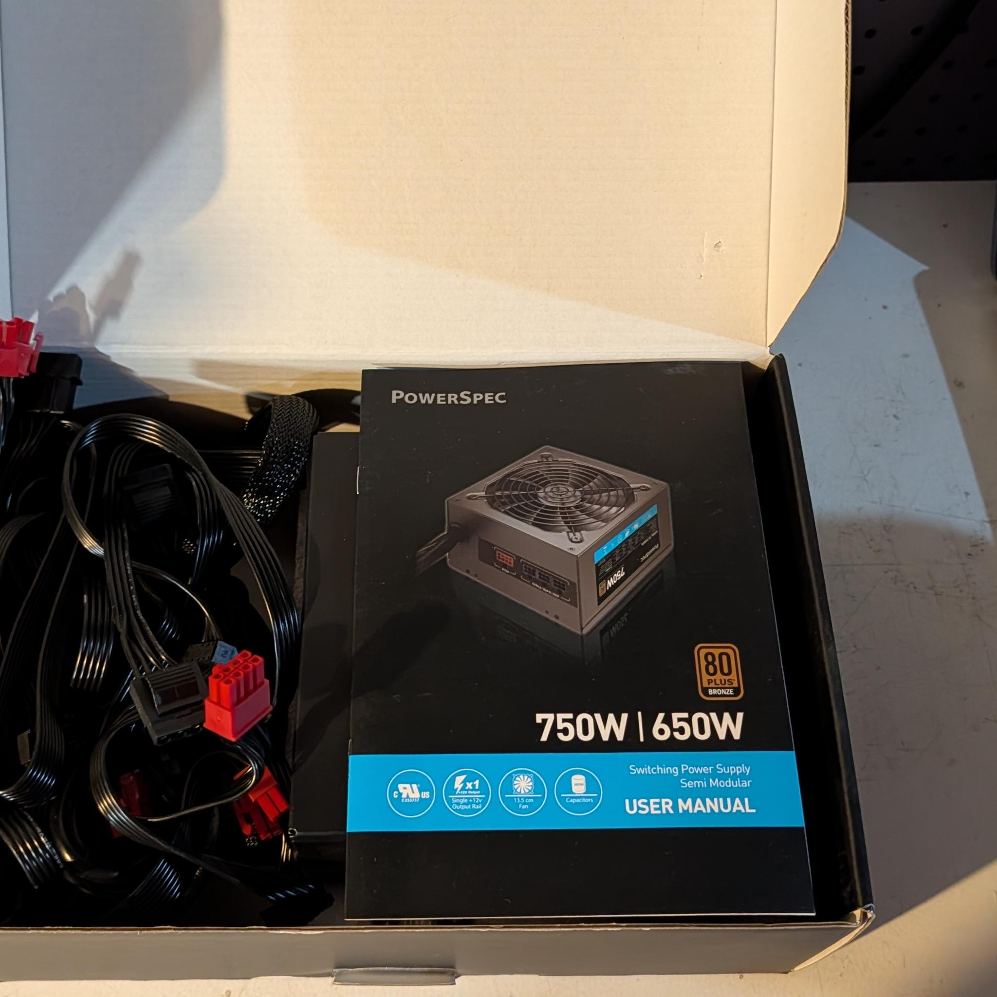 650 Watt Semi-Modular Powerspec
