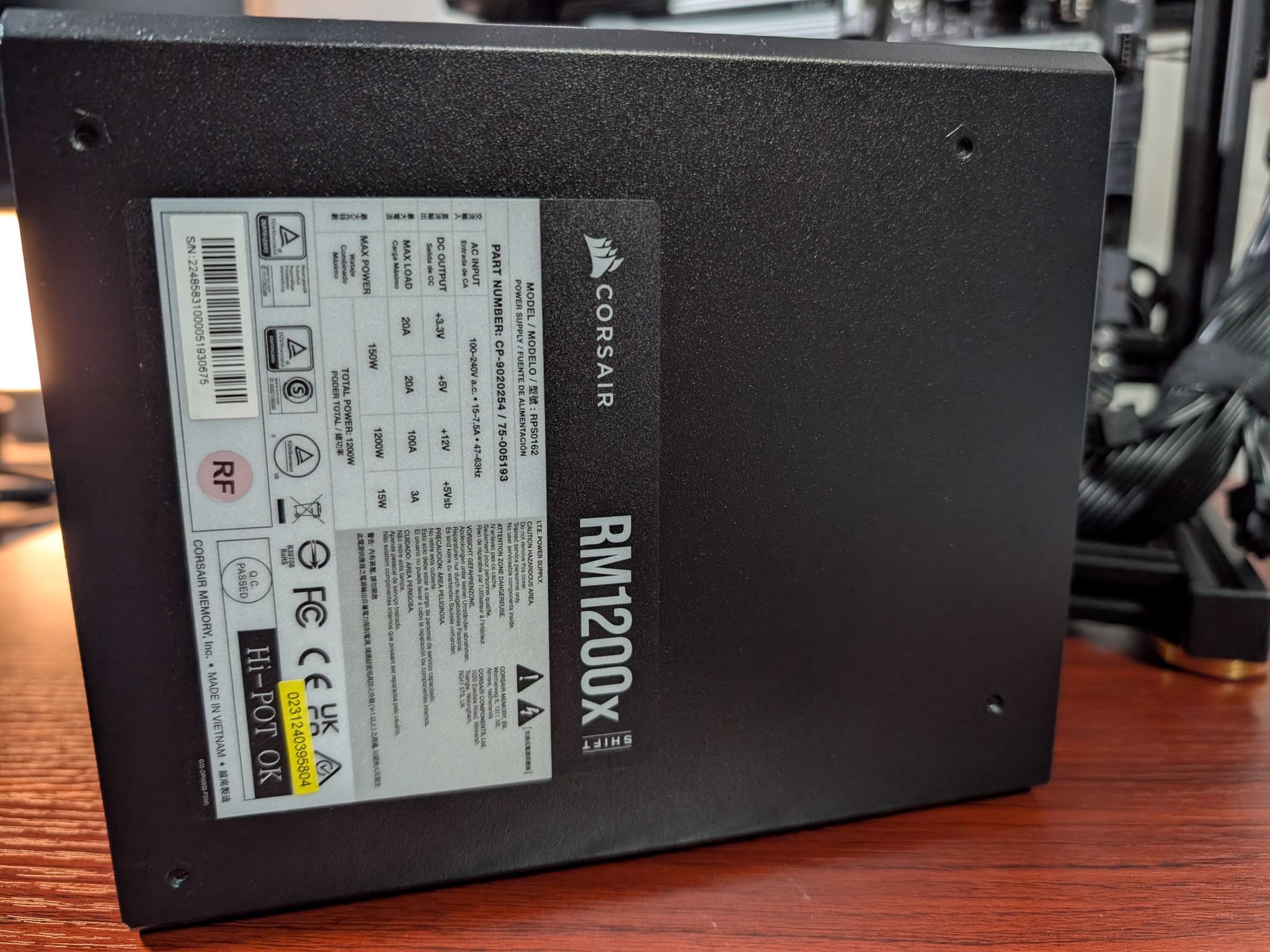 Corsair RM1200x SHIFT 1200W Power Supply