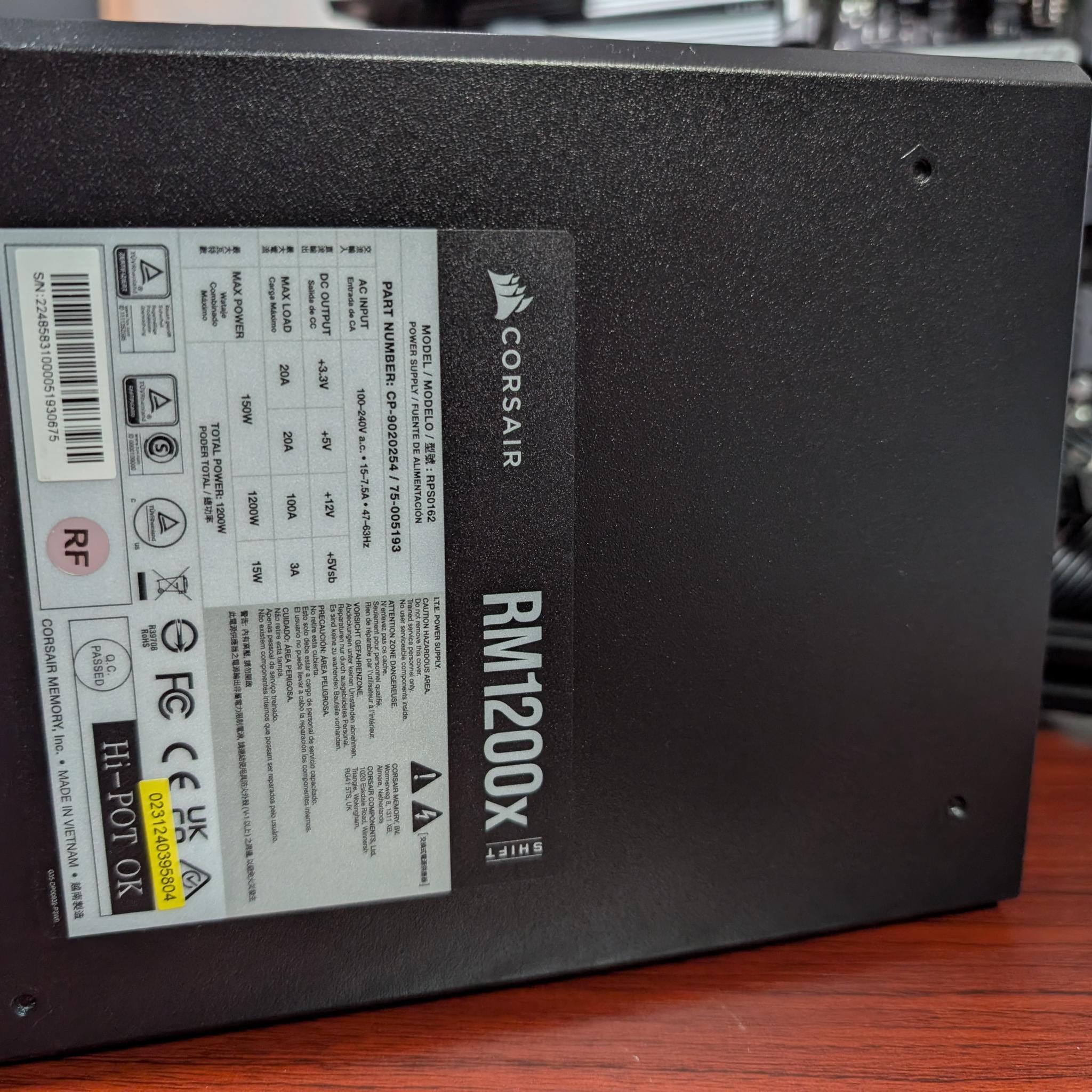 Corsair RM1200x SHIFT 1200W Power Supply