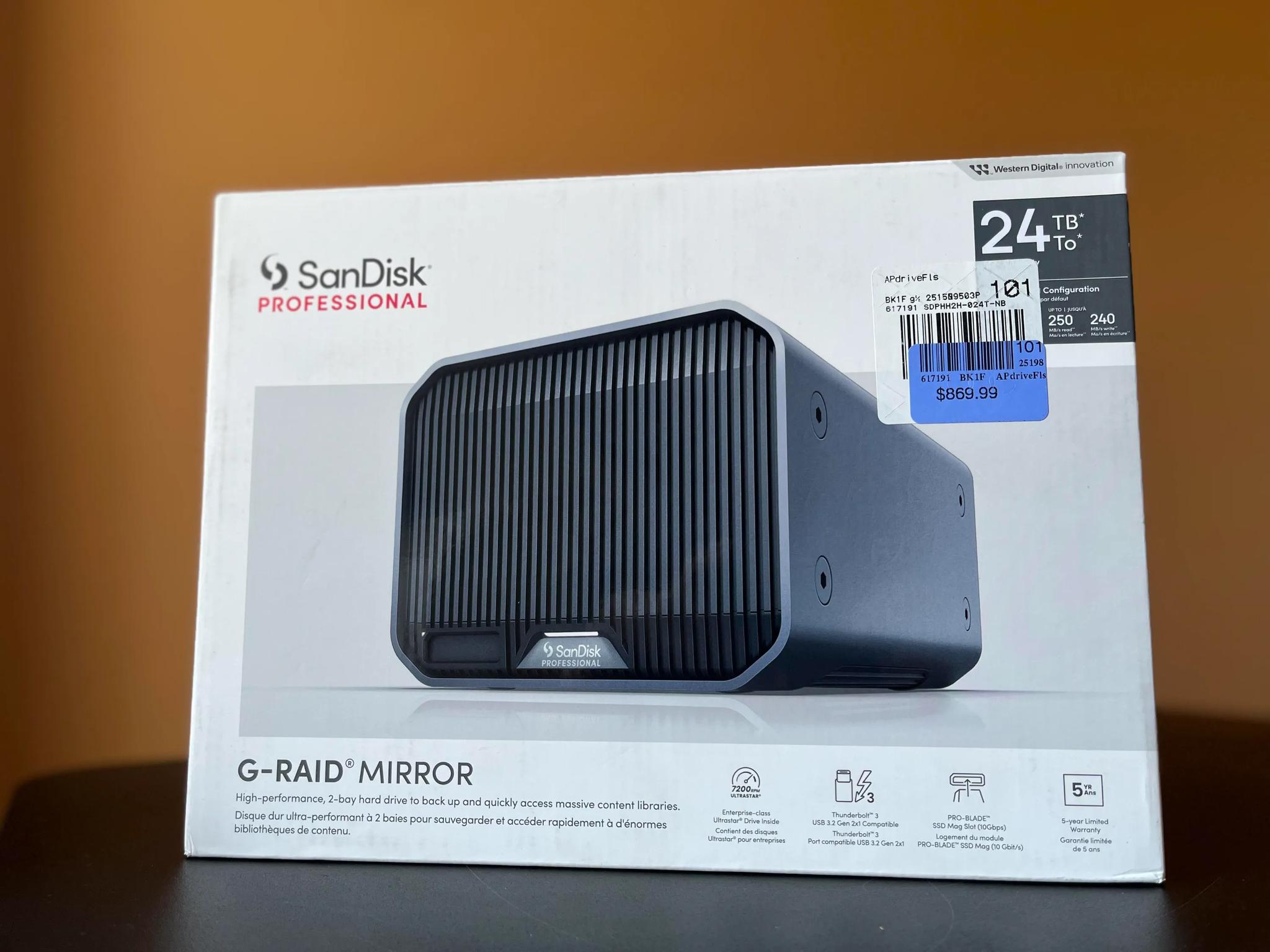 SanDisk 24 Terabyte External Storage