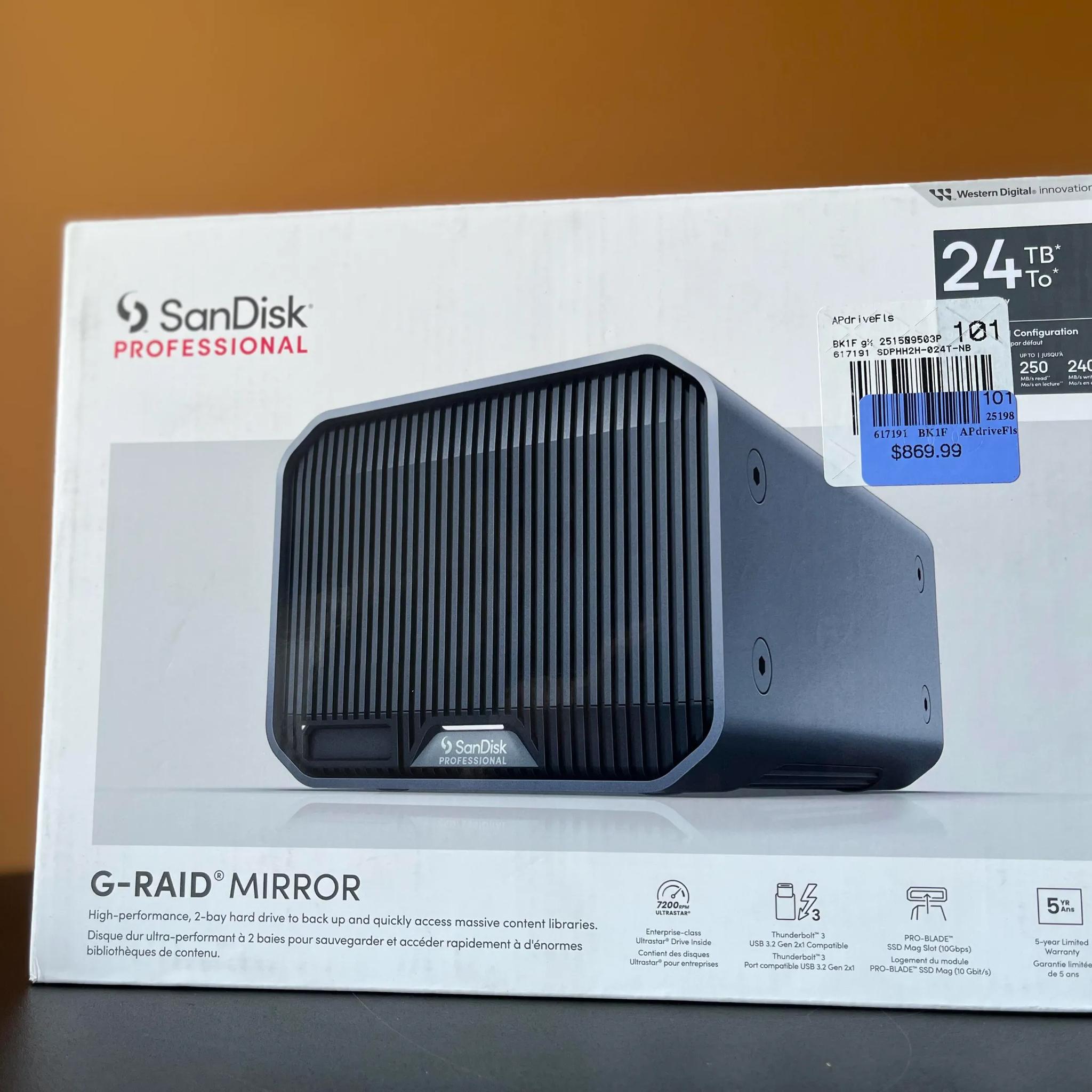 SanDisk 24 Terabyte External Storage