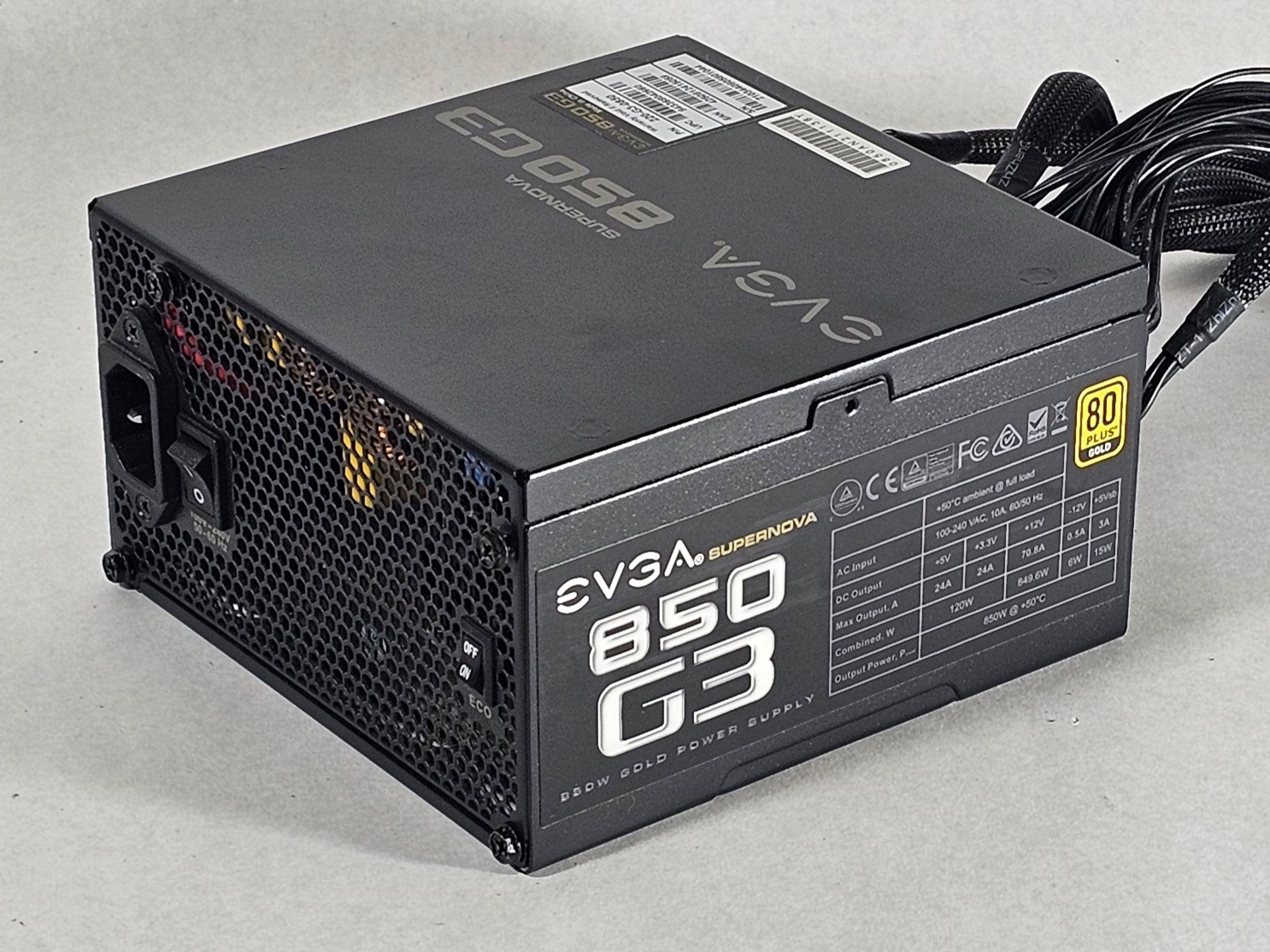 EVGA SuperNOVA 850 G3 850W 80+ Gold Power Supply