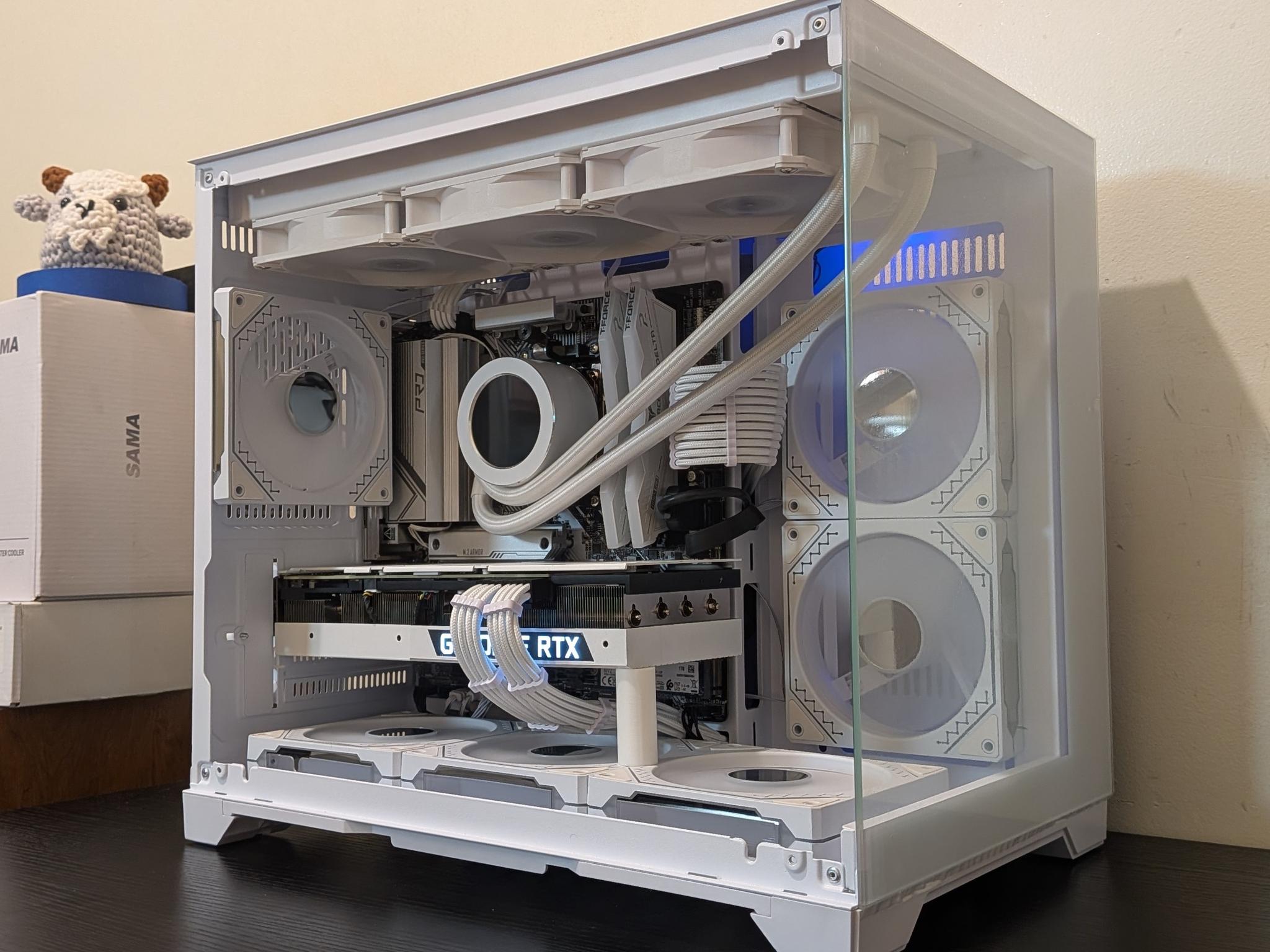 🔥🦢 White Gaming PC | RTX 3080 | Ryzen 7600X | 1TB SSD | 32GB RAM | WiFi 6 & Bluetooth 🦢🔥