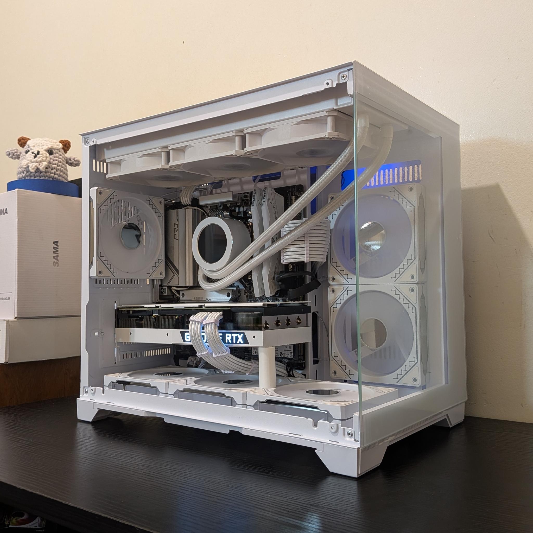 🔥🦢 White Gaming PC | RTX 3080 | Ryzen 7600X | 1TB SSD | 32GB RAM | WiFi 6 & Bluetooth 🦢🔥