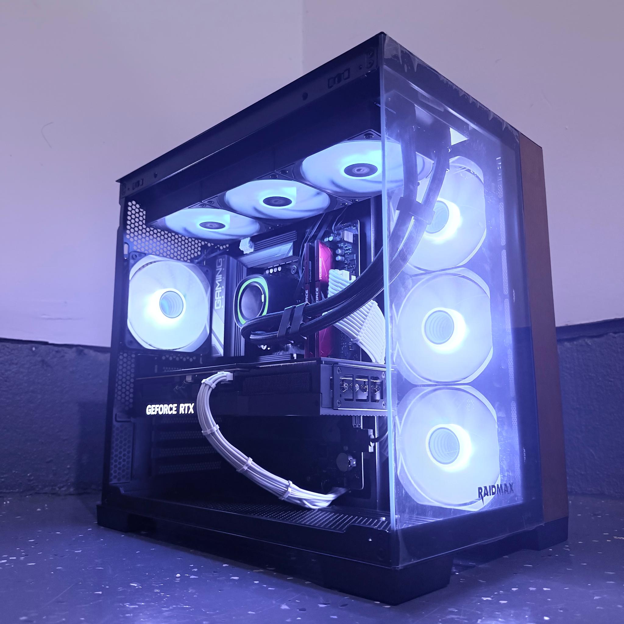 ⚫️"Frozen Timber"🌈| 4K Gaming | RTX 4080 16GB | Ryzen 7 7800X3D | 32GB DDR5 | 2TB SSD | Free Ship