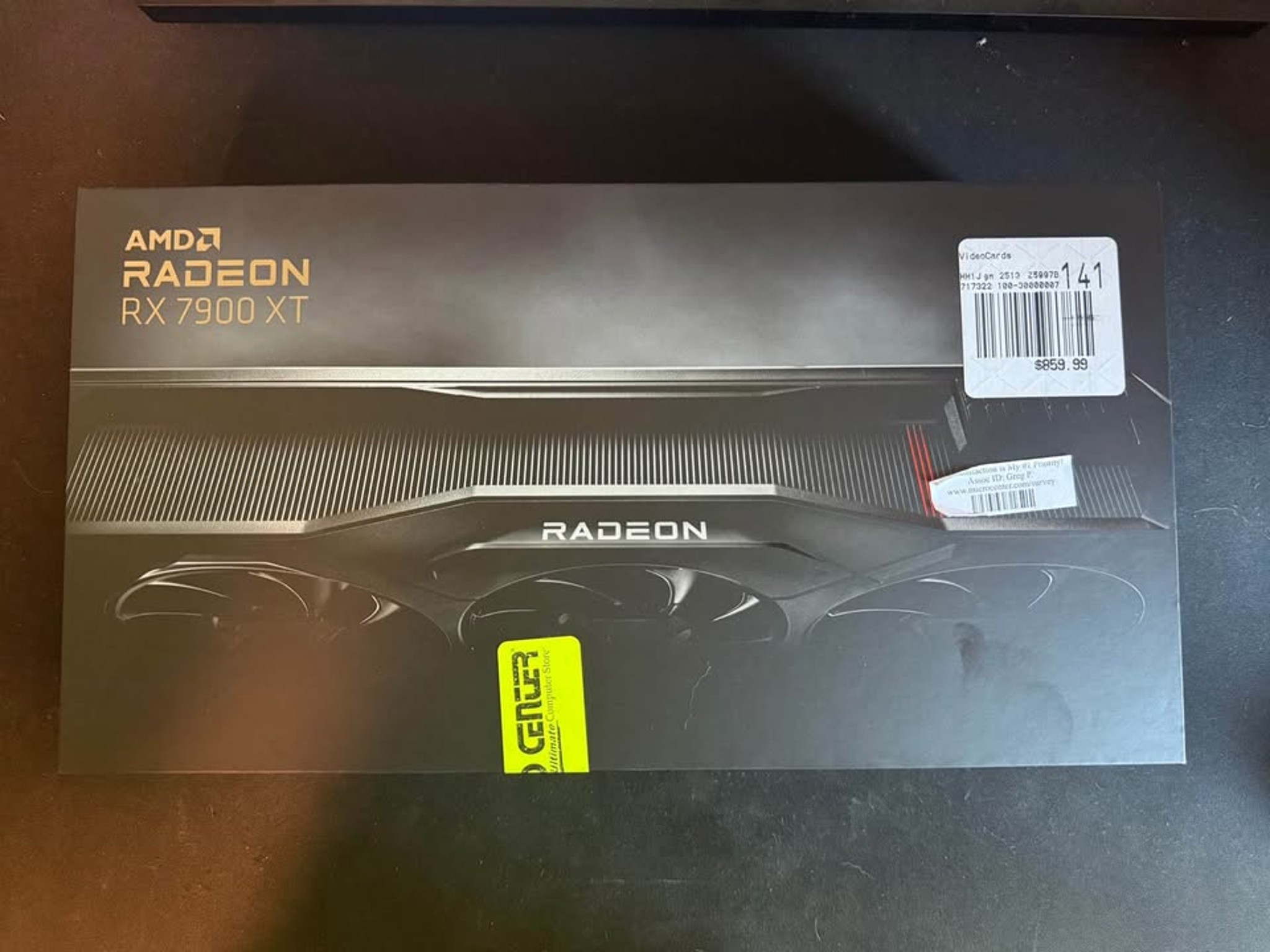 AMD Radeon 7900XT 20GB Graphics Card