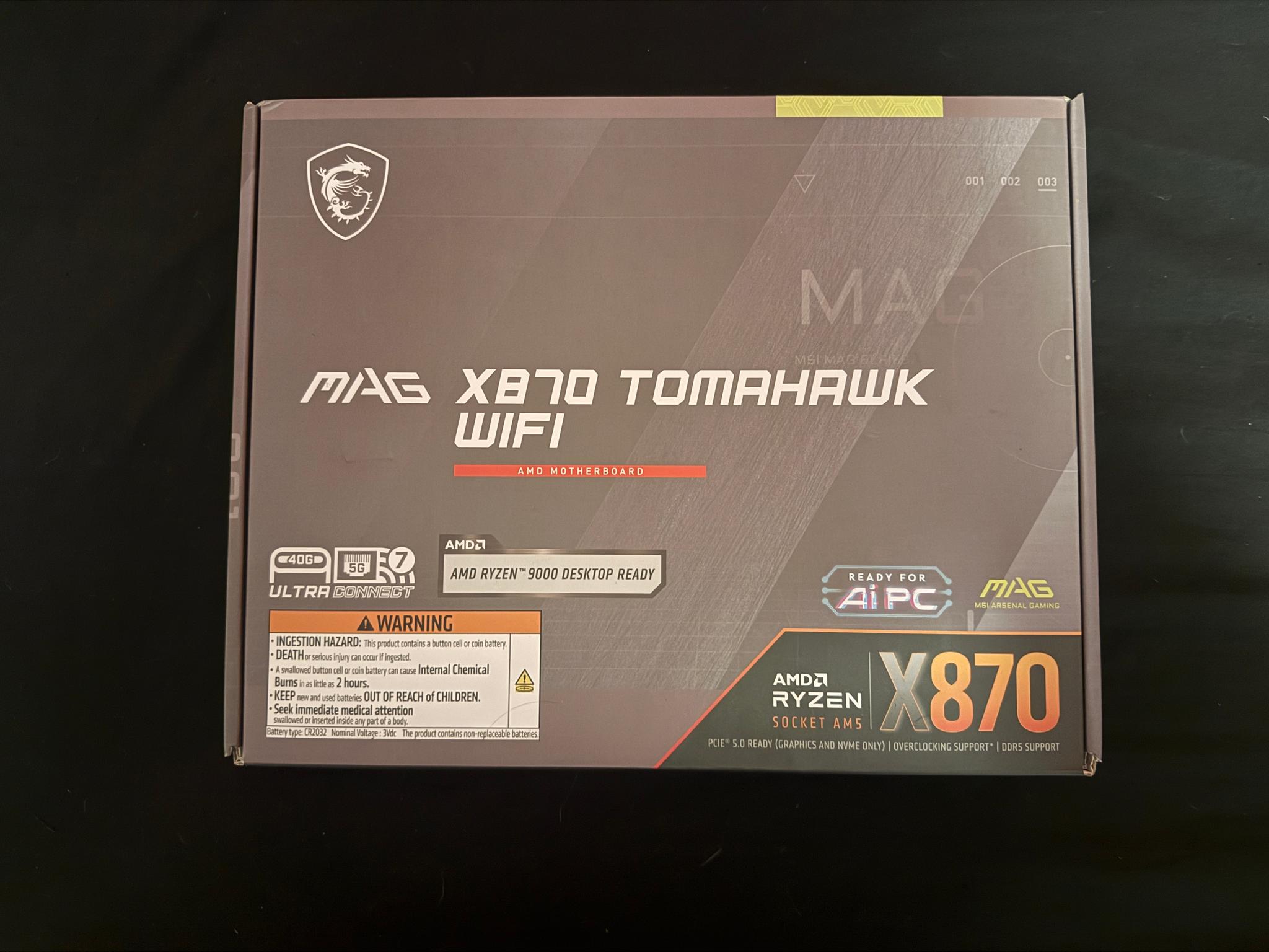 BNIB MSI MAG X870 TOMAHAWK WIFI