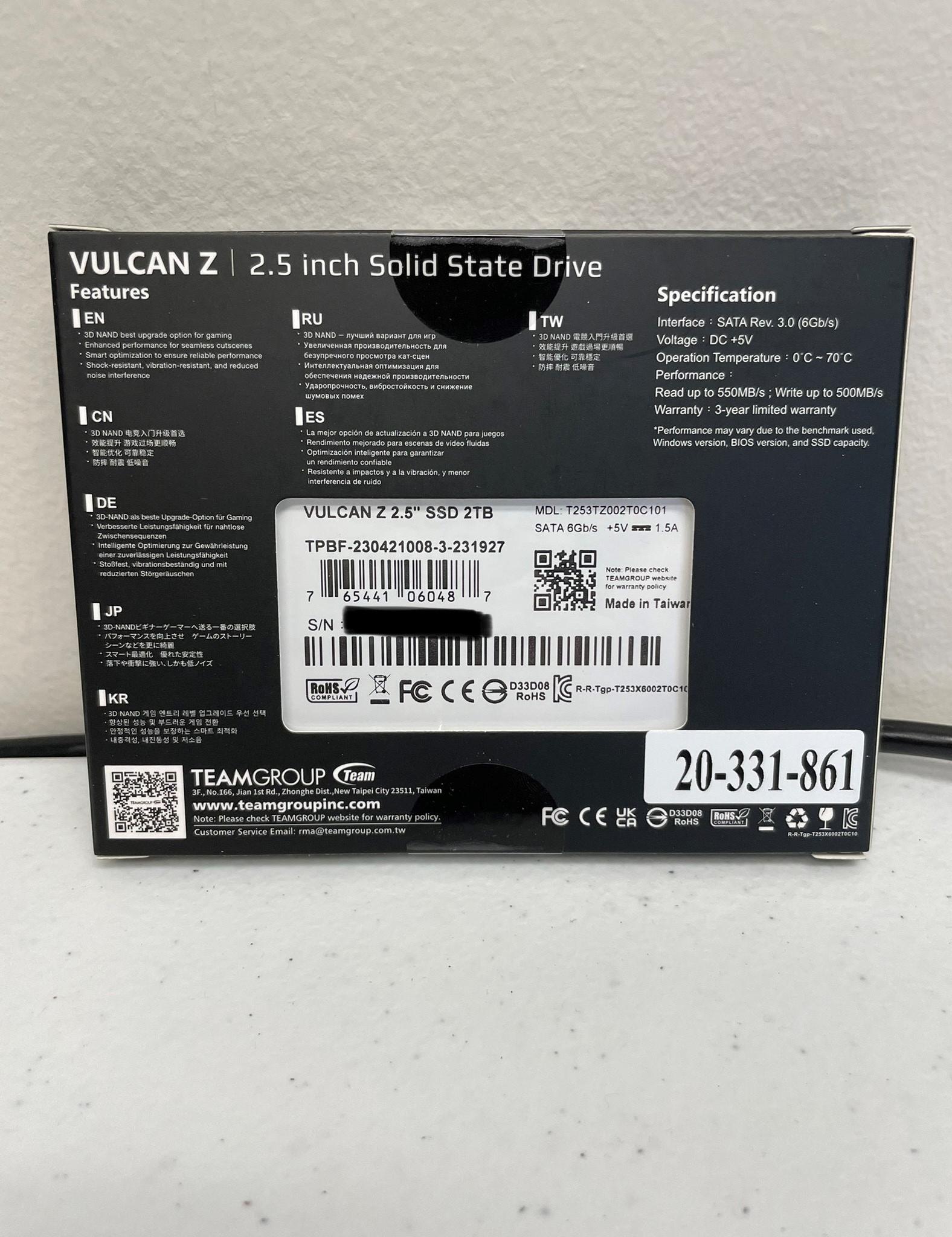 NEW TeamGroup 2TB Vulcan Z