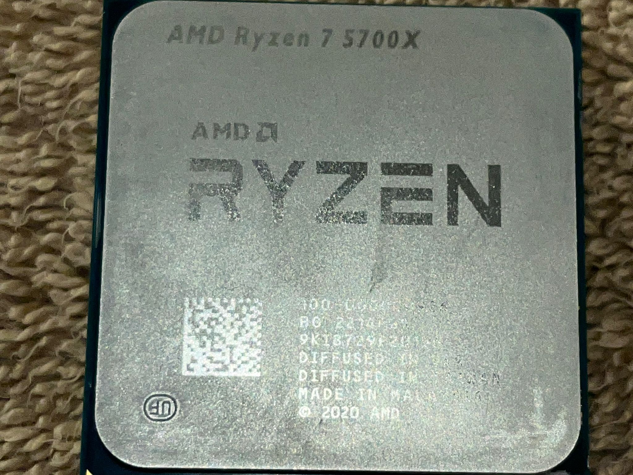 Ryzen 7 5700X 8 Cores 16 Threads Perfect Condition Used for 1 Yr. Good silicone.