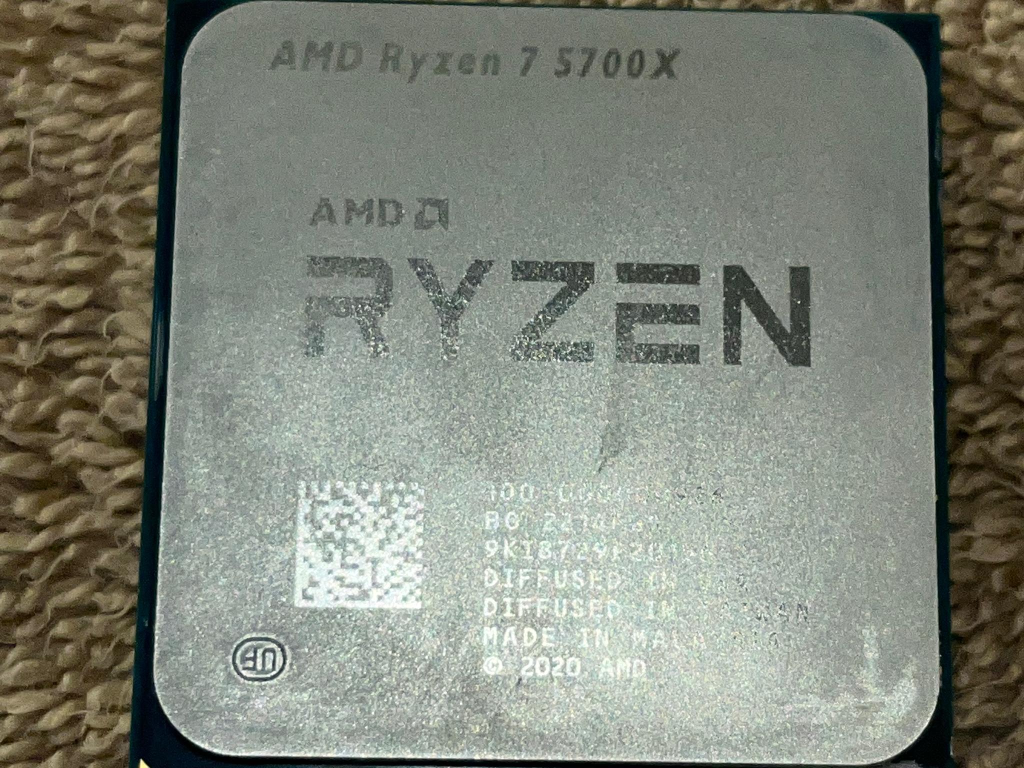 Ryzen 7 5700X 8 Cores 16 Threads Perfect Condition Used for 1 Yr. Good silicone.