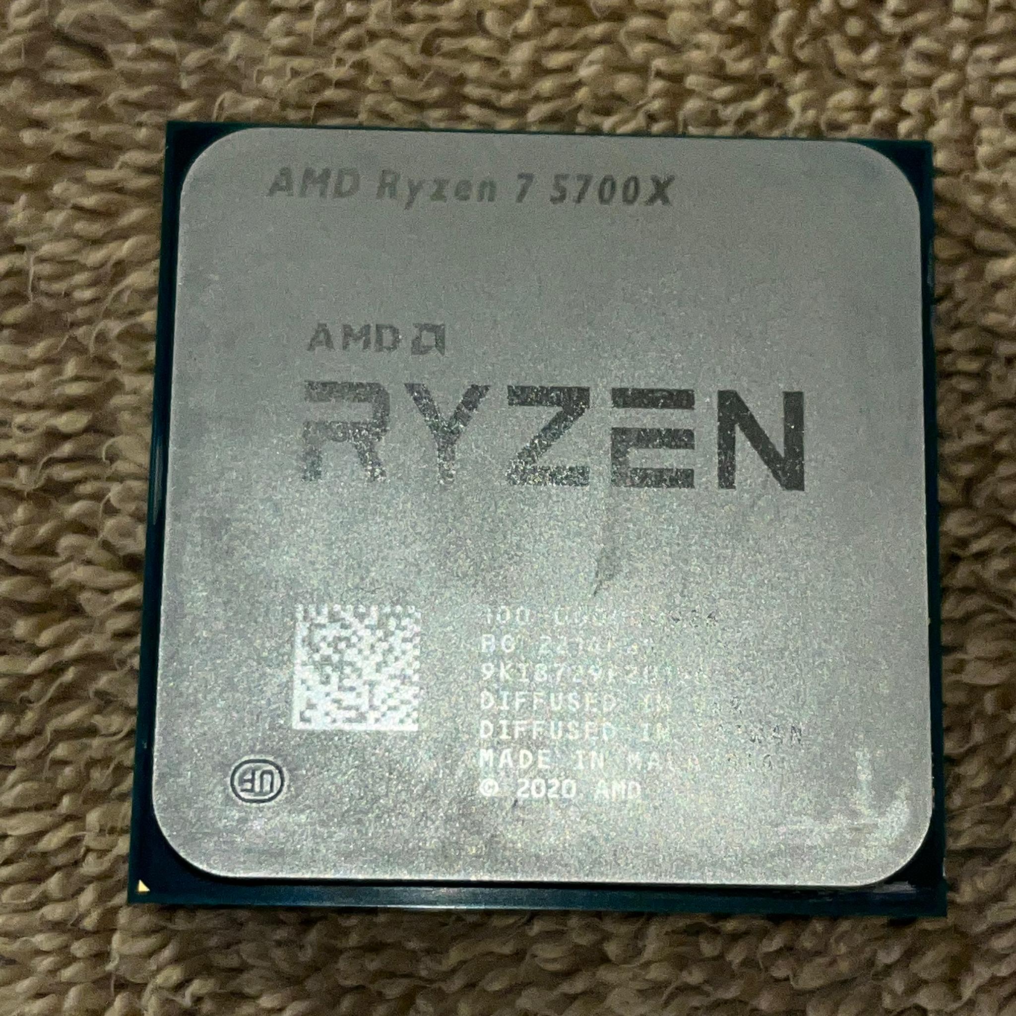 Ryzen 7 5700X 8 Cores 16 Threads Perfect Condition Used for 1 Yr. Good silicone.