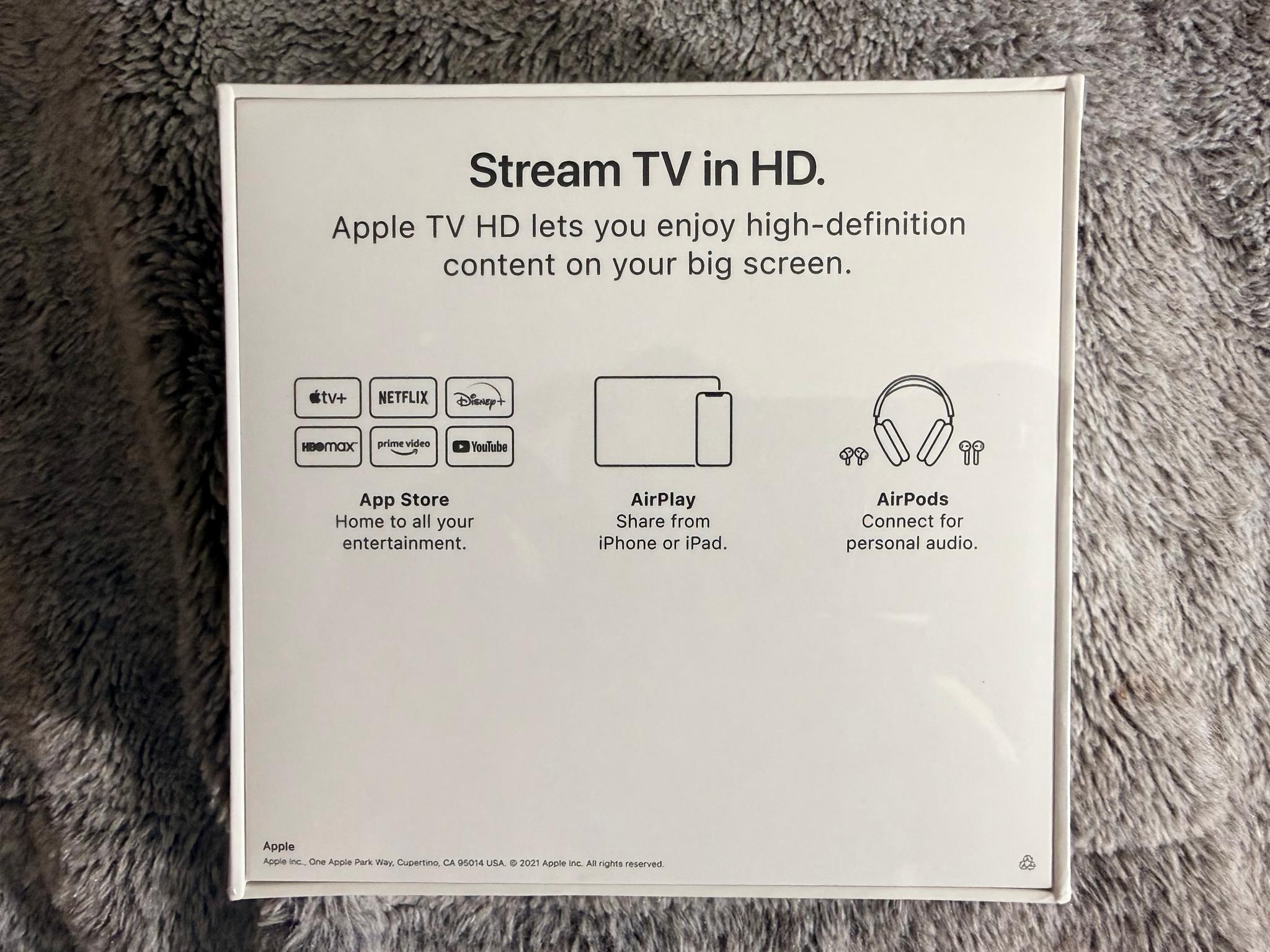 Apple TV (MHY93LL/A) 32GB - Black New Sealed Box
