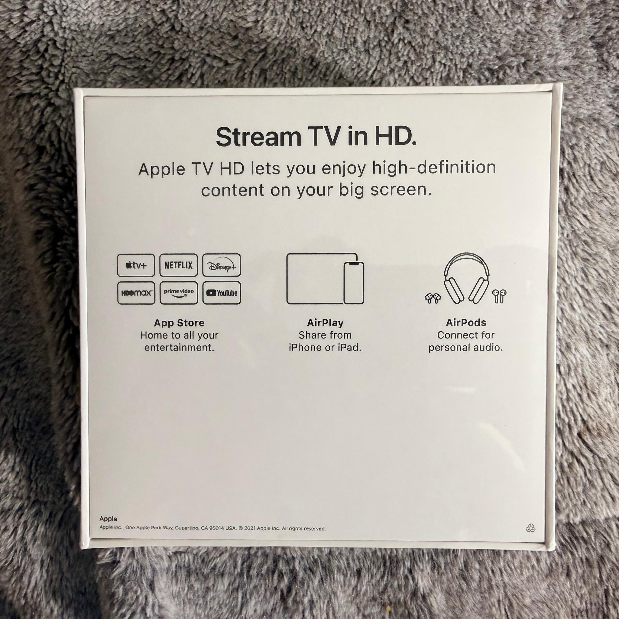 Apple TV (MHY93LL/A) 32GB - Black New Sealed Box