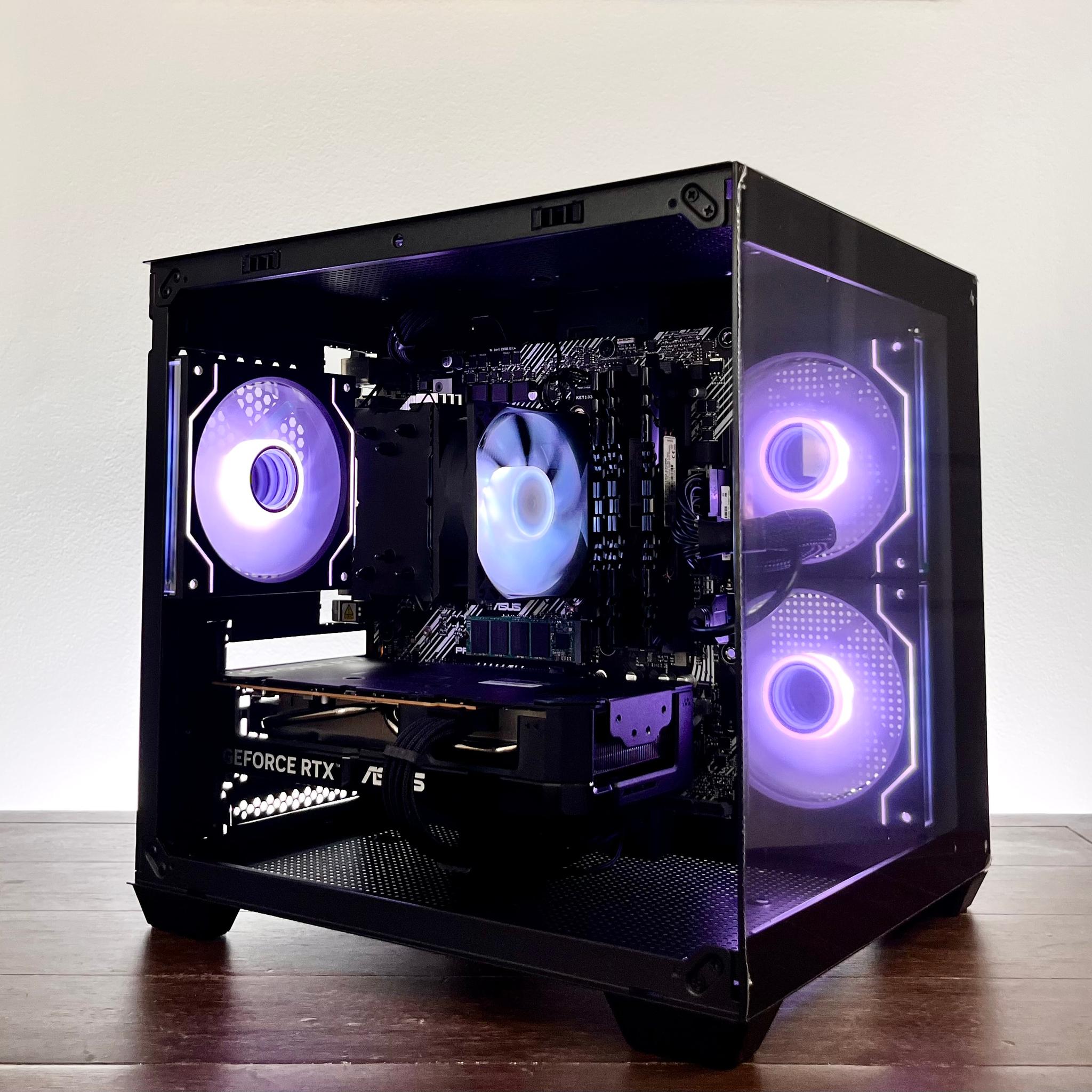 🐦‍⬛🖤RTX 5060 Black Gaming PC | Ryzen 5 5600G | 24GB RAM | 768GB SSD | WiFi-Ready to Play