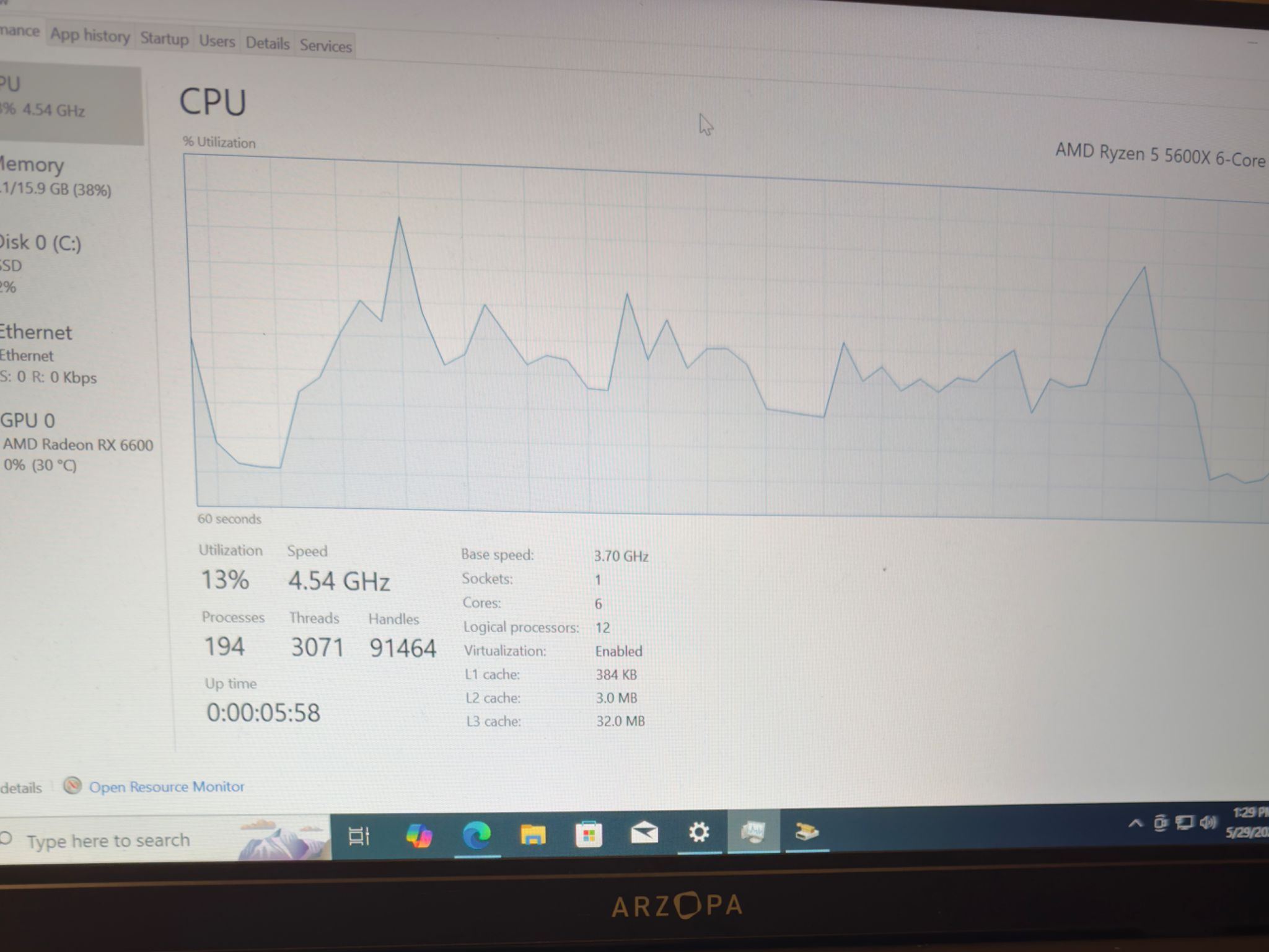 Ryzen AMD Radeon RX6600 Gaming PC