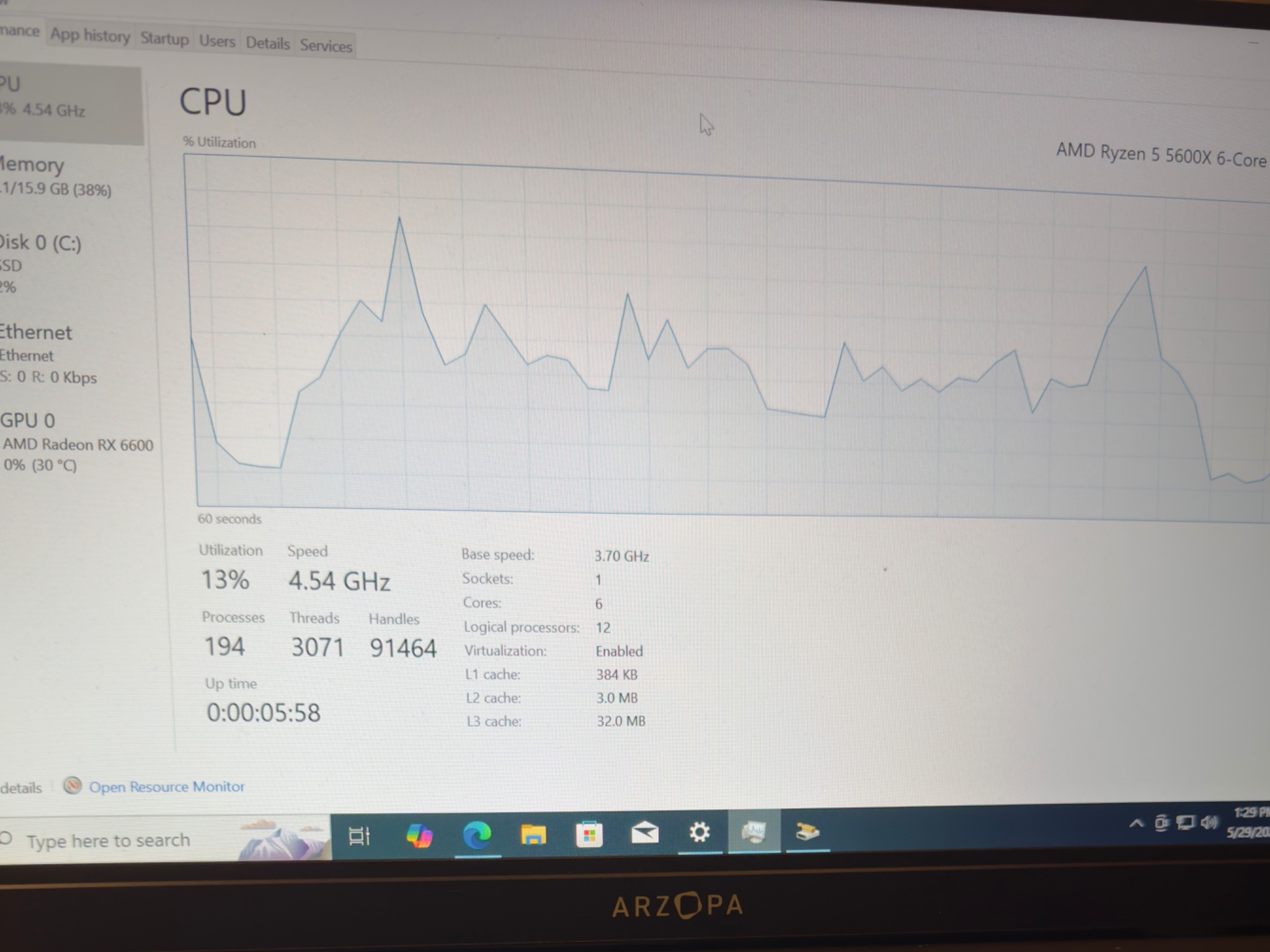 Ryzen AMD Radeon RX6600 Gaming PC