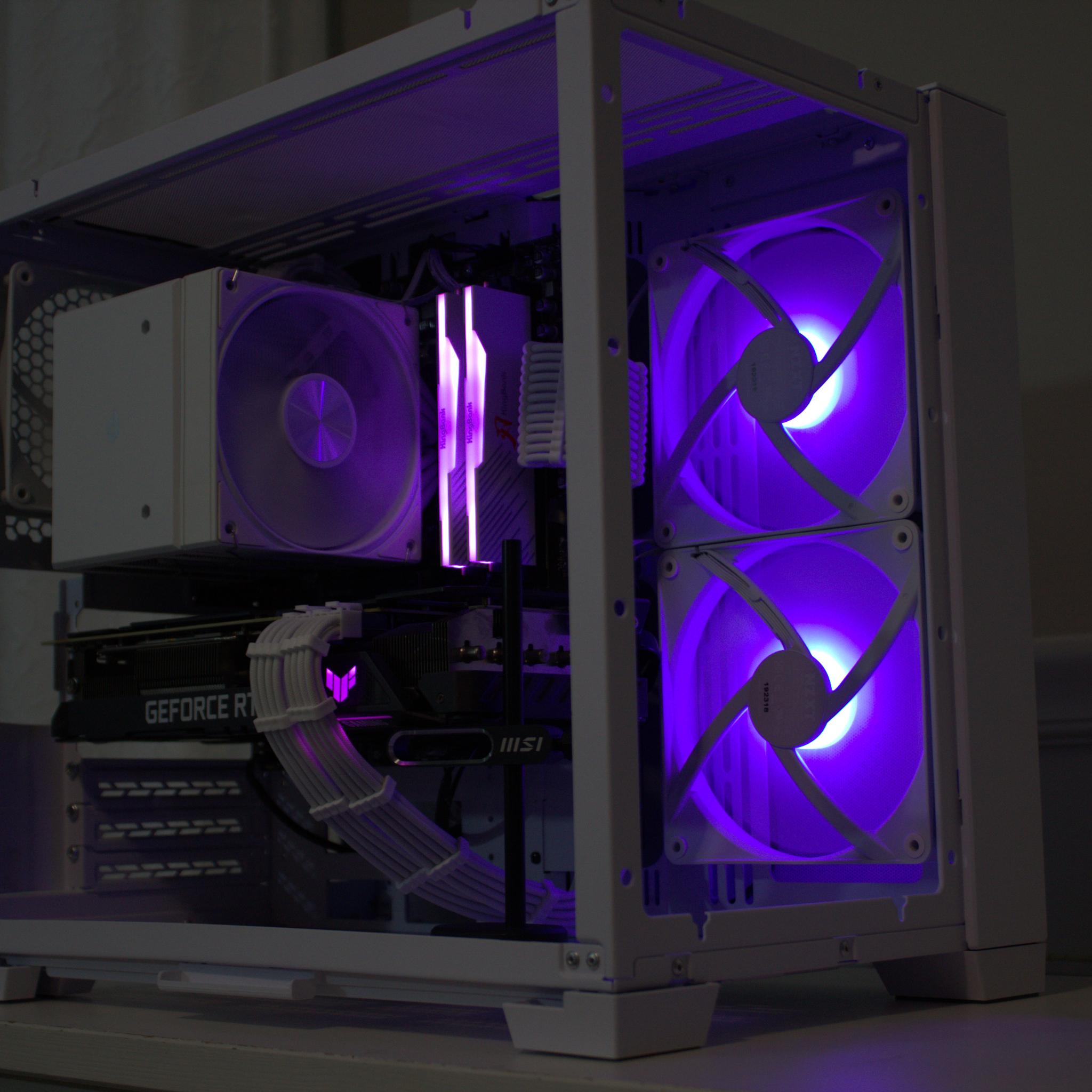 O11 Mini Snow Build | R7 7700x + Asus Tuf 3080 10GB
