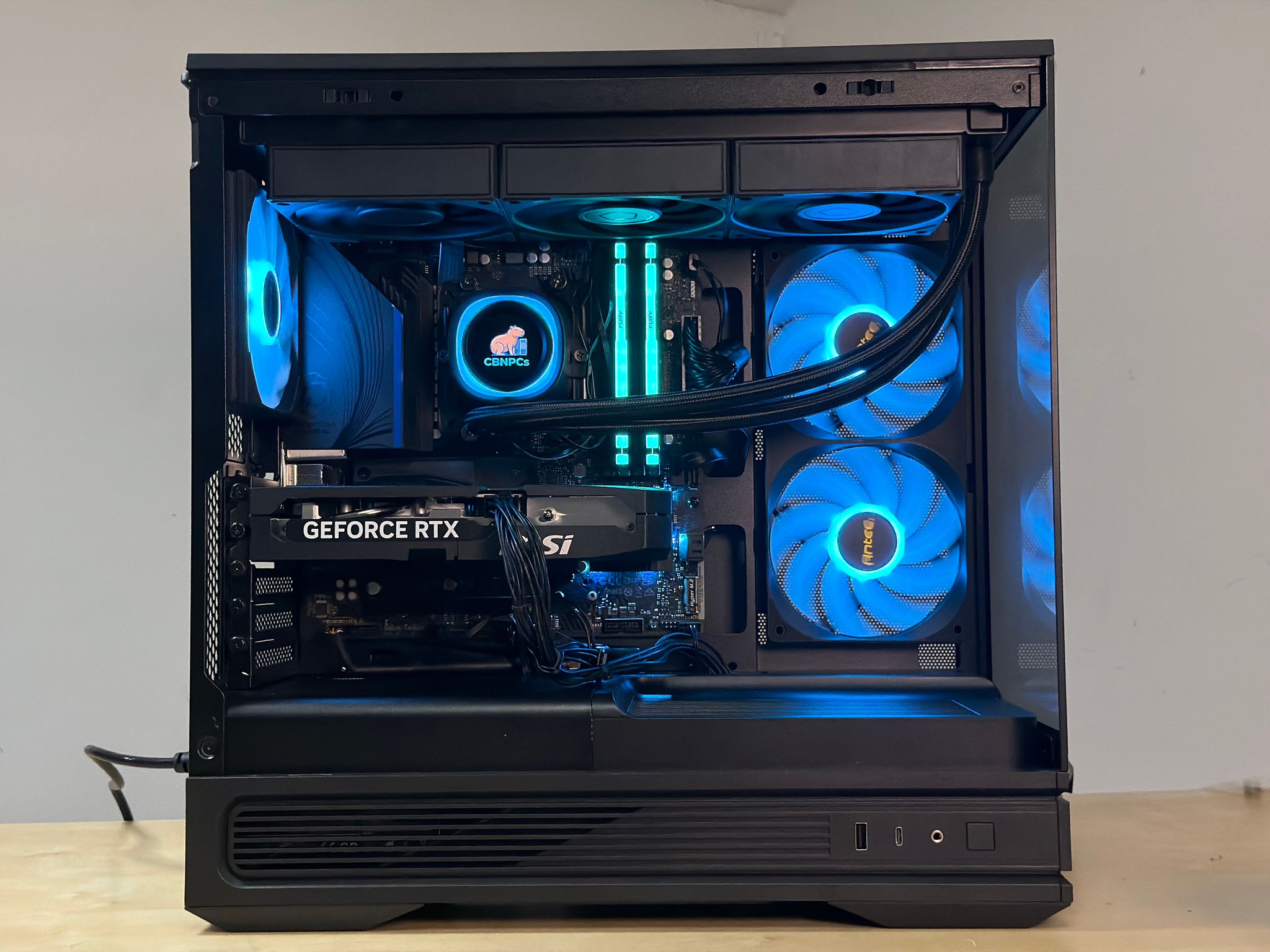 ♠️⚡🗡️ Black Gaming PC | Ryzen 5 9600x, RTX 5060 Ti, 16GB RAM, 1TB SSD, | CUSTOMIZABLE LCD SCREEN
